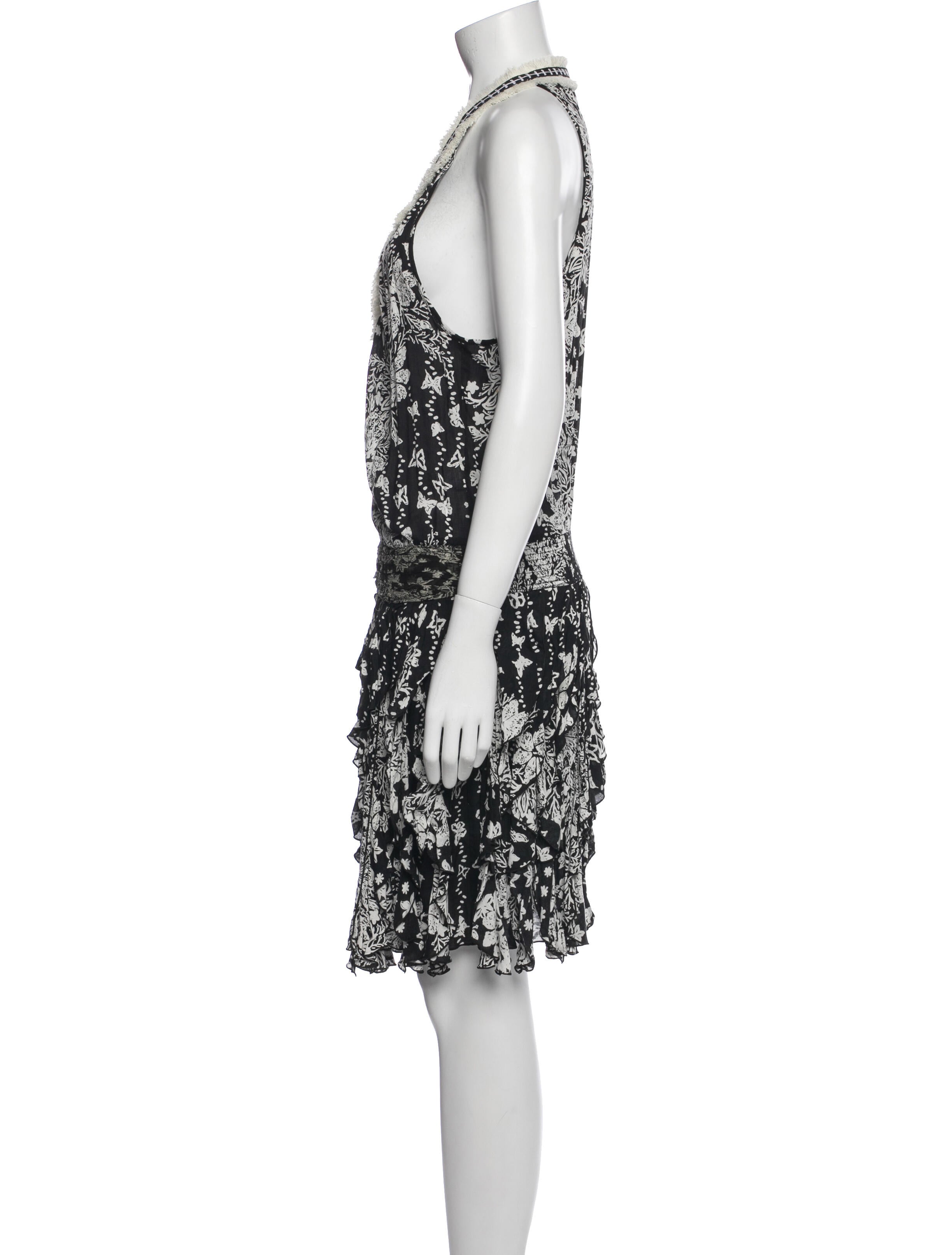 Poupette St Barth Printed Knee-Length Dress