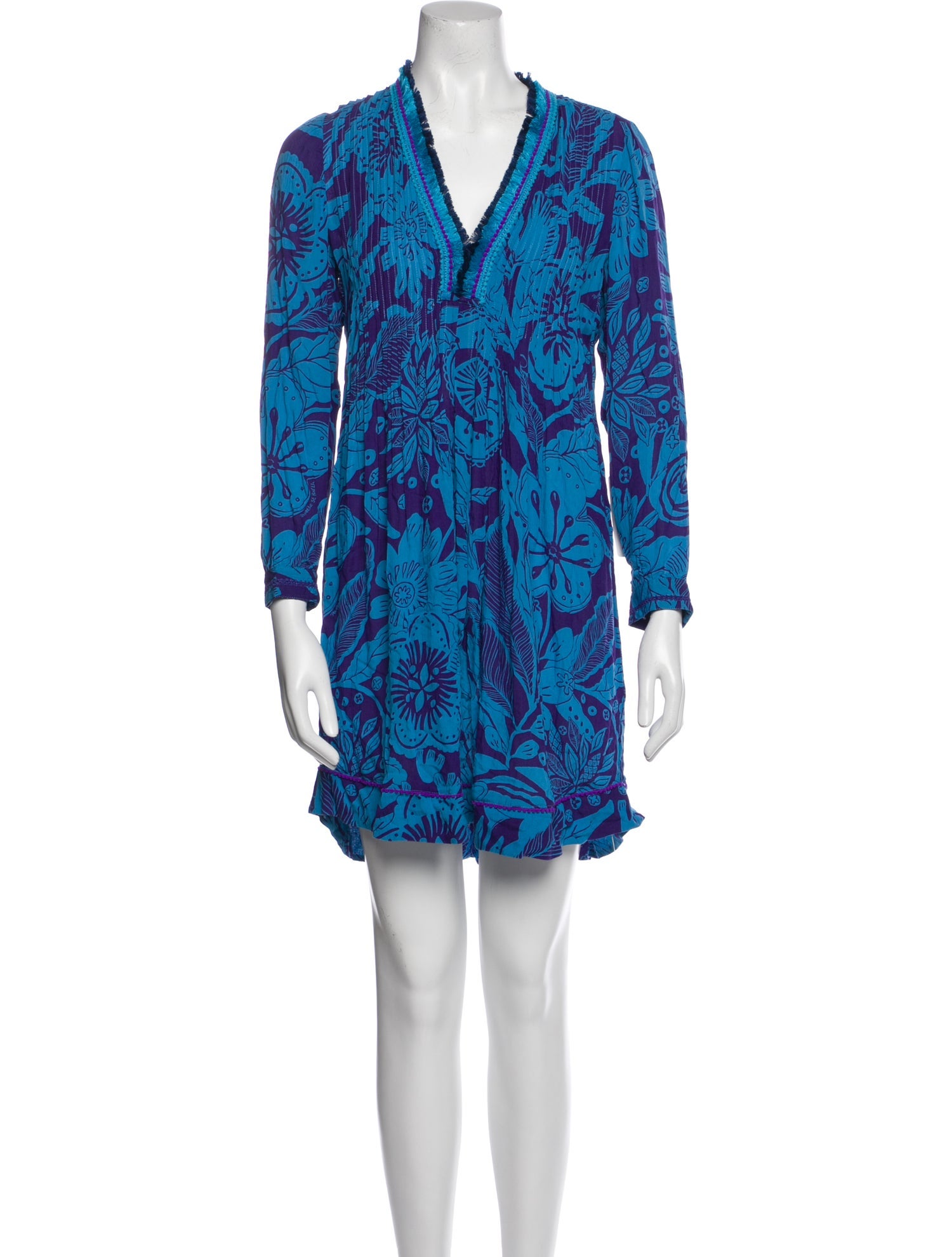 Poupette St Barth Printed Mini Dress w/ Tags