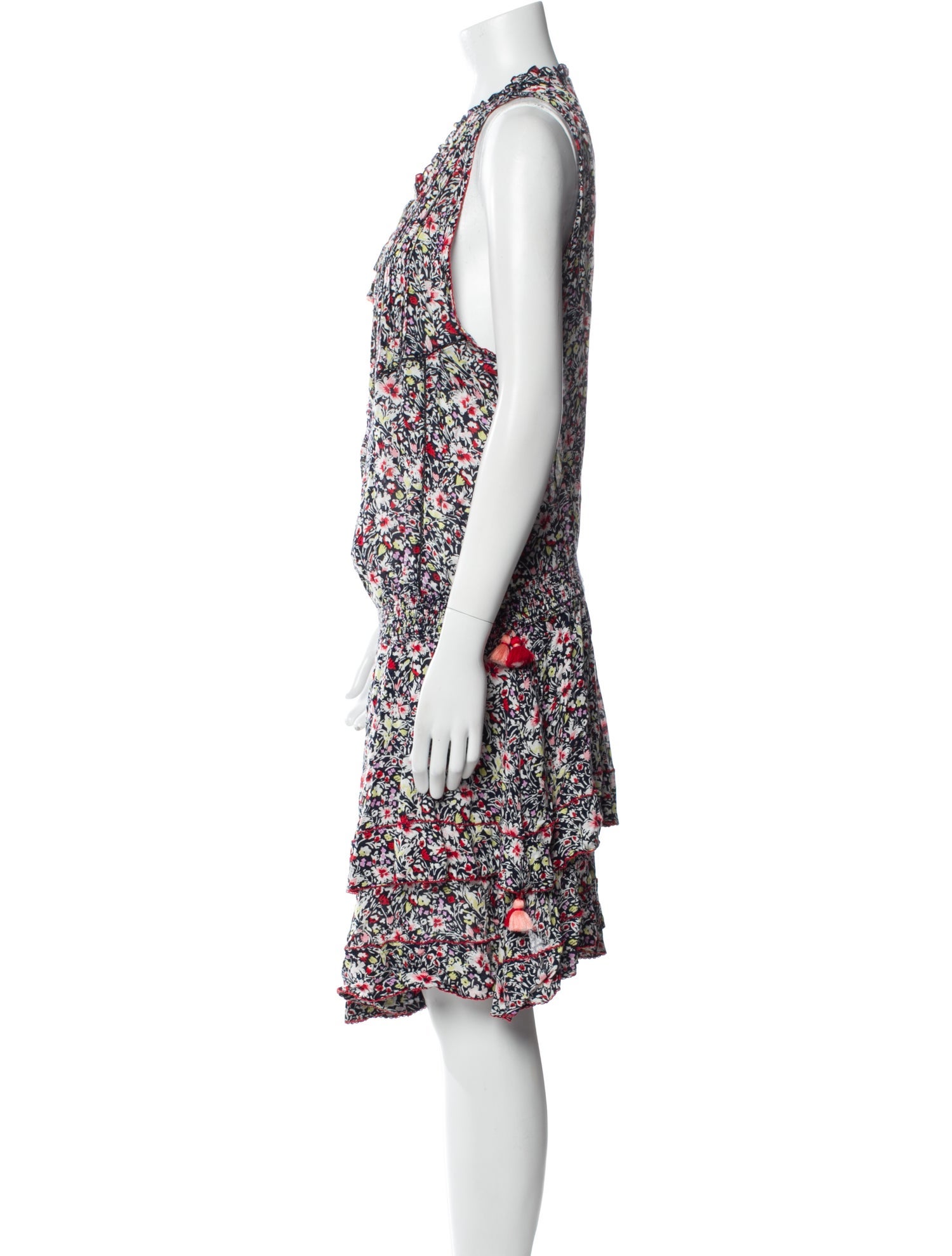 Poupette St Barth Floral Print Knee-Length Dress