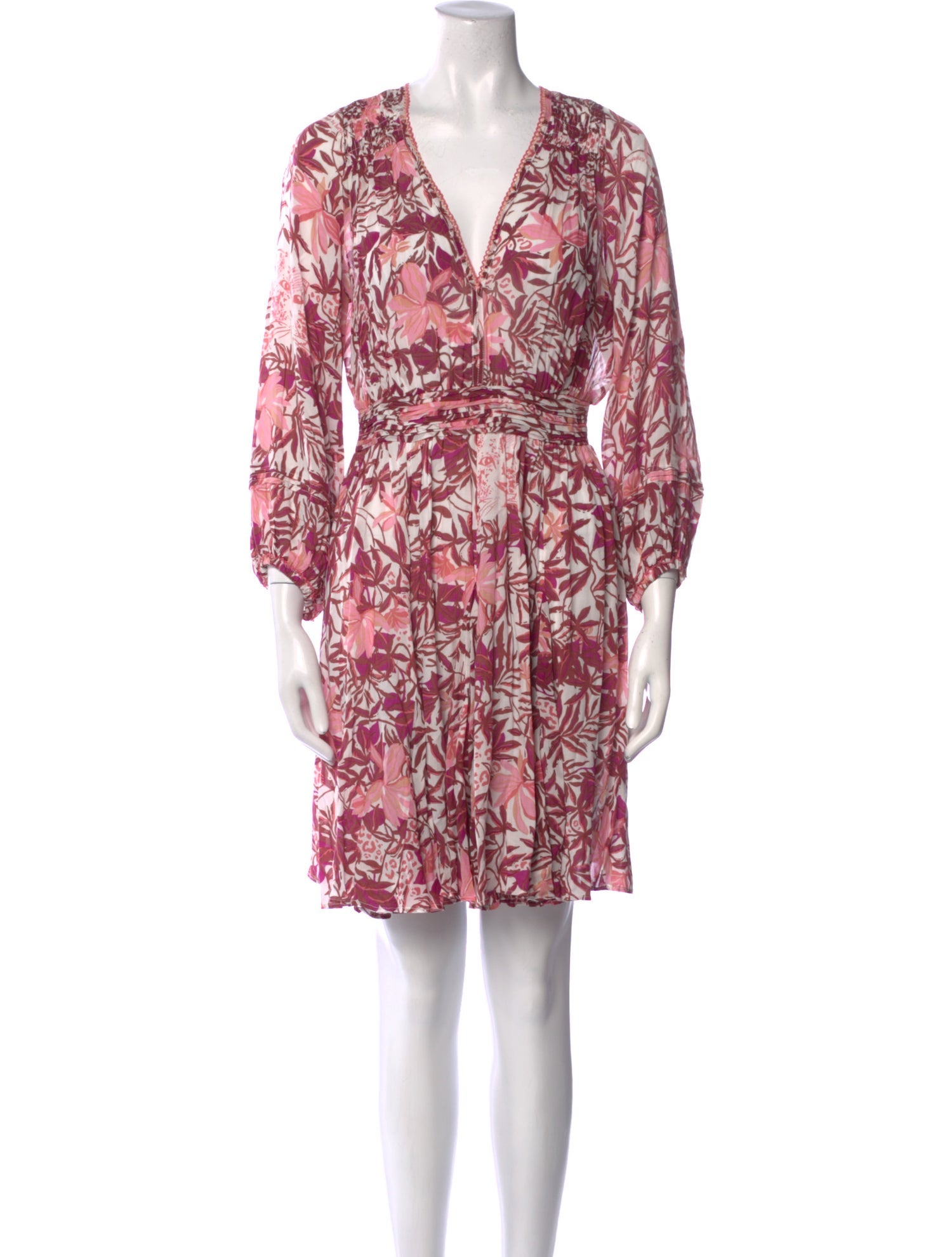 Poupette St Barth Printed Mini Dress w/ Tags