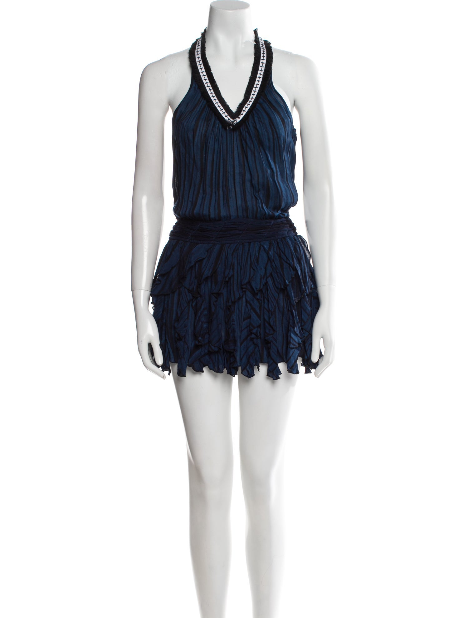 Poupette St Barth Halterneck Mini Dress