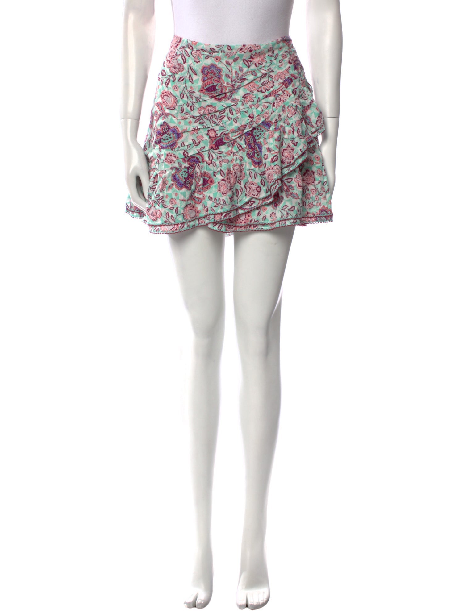 Poupette St Barth Printed Mini Skirt