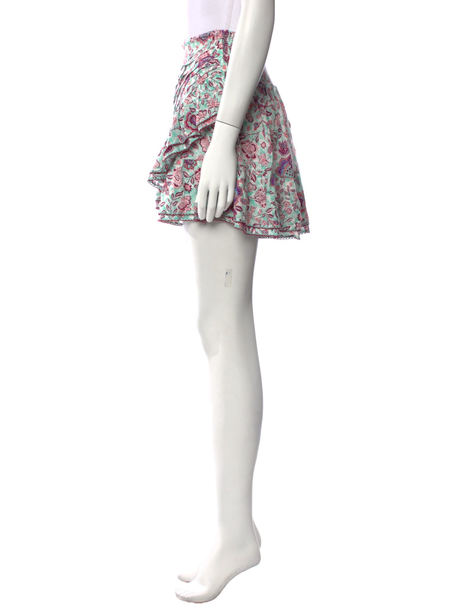 Poupette St Barth Printed Mini Skirt