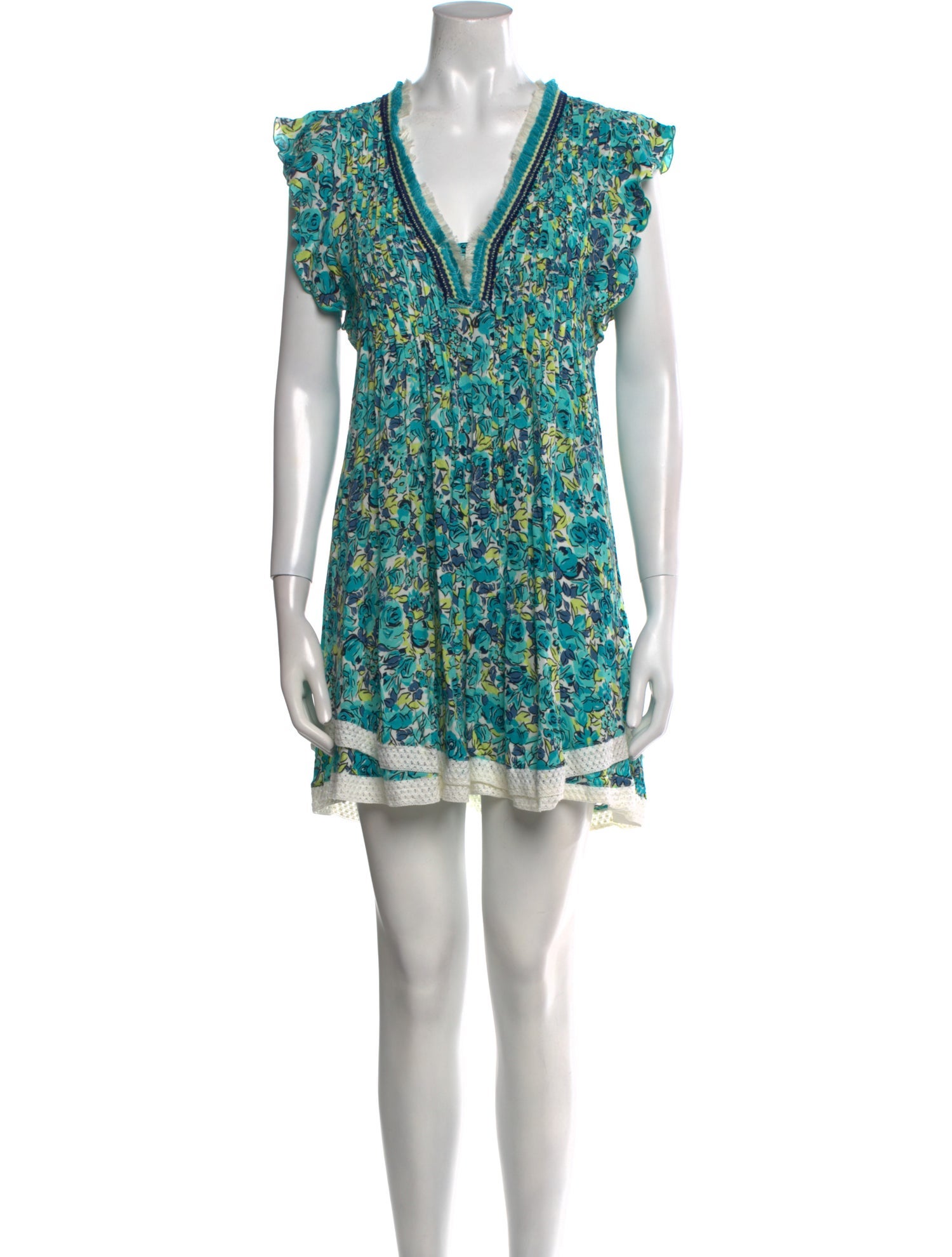 Poupette St Barth Floral Print Mini Dress