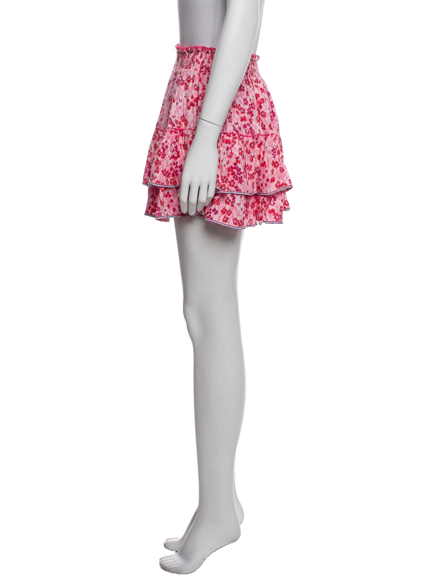 Poupette St Barth Floral Print Mini Skirt