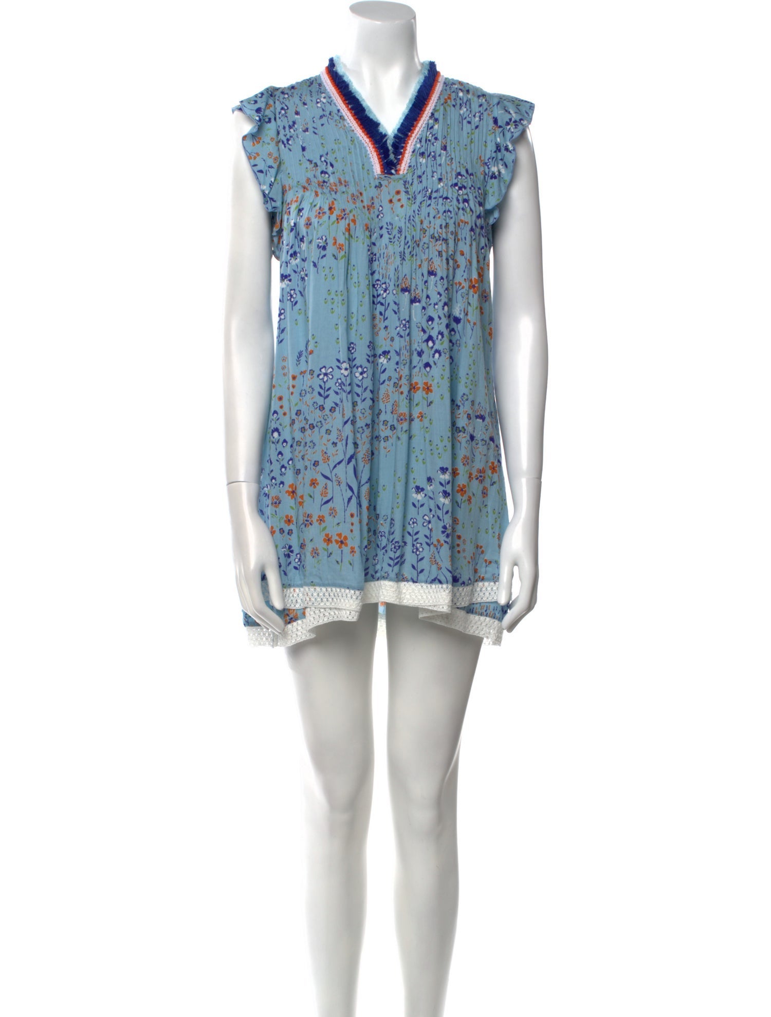 Poupette St Barth Girls' Floral Sleeveless Dress w/ Tags