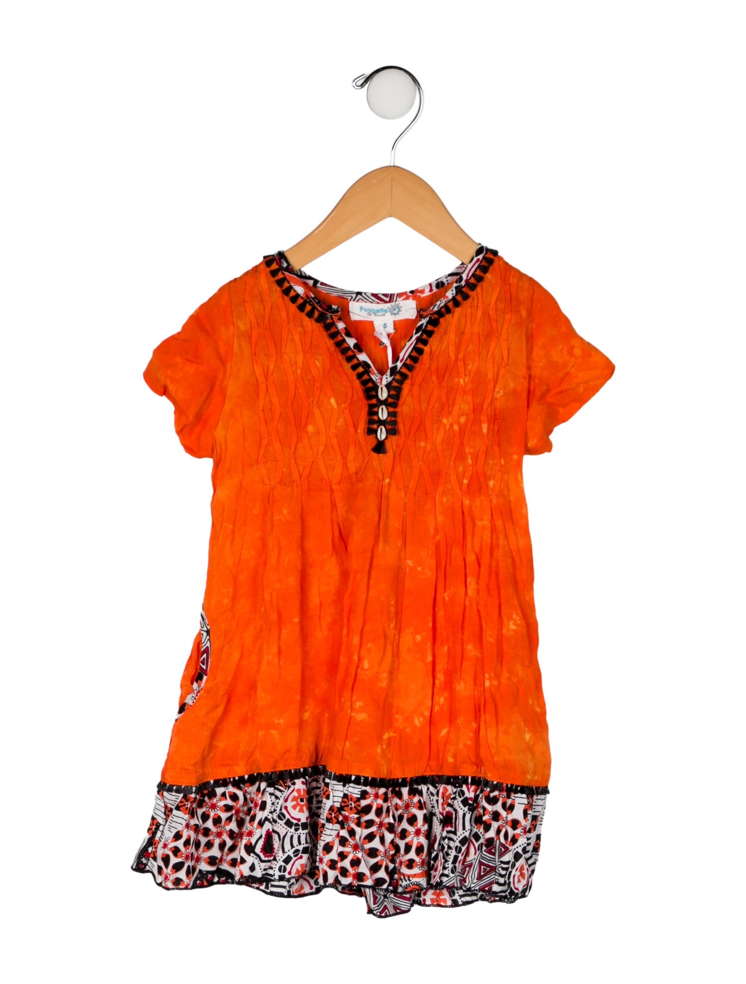 Poupette St Barth Toddler Girls' Pattern Printed Short Sleeve Dress w/Tags