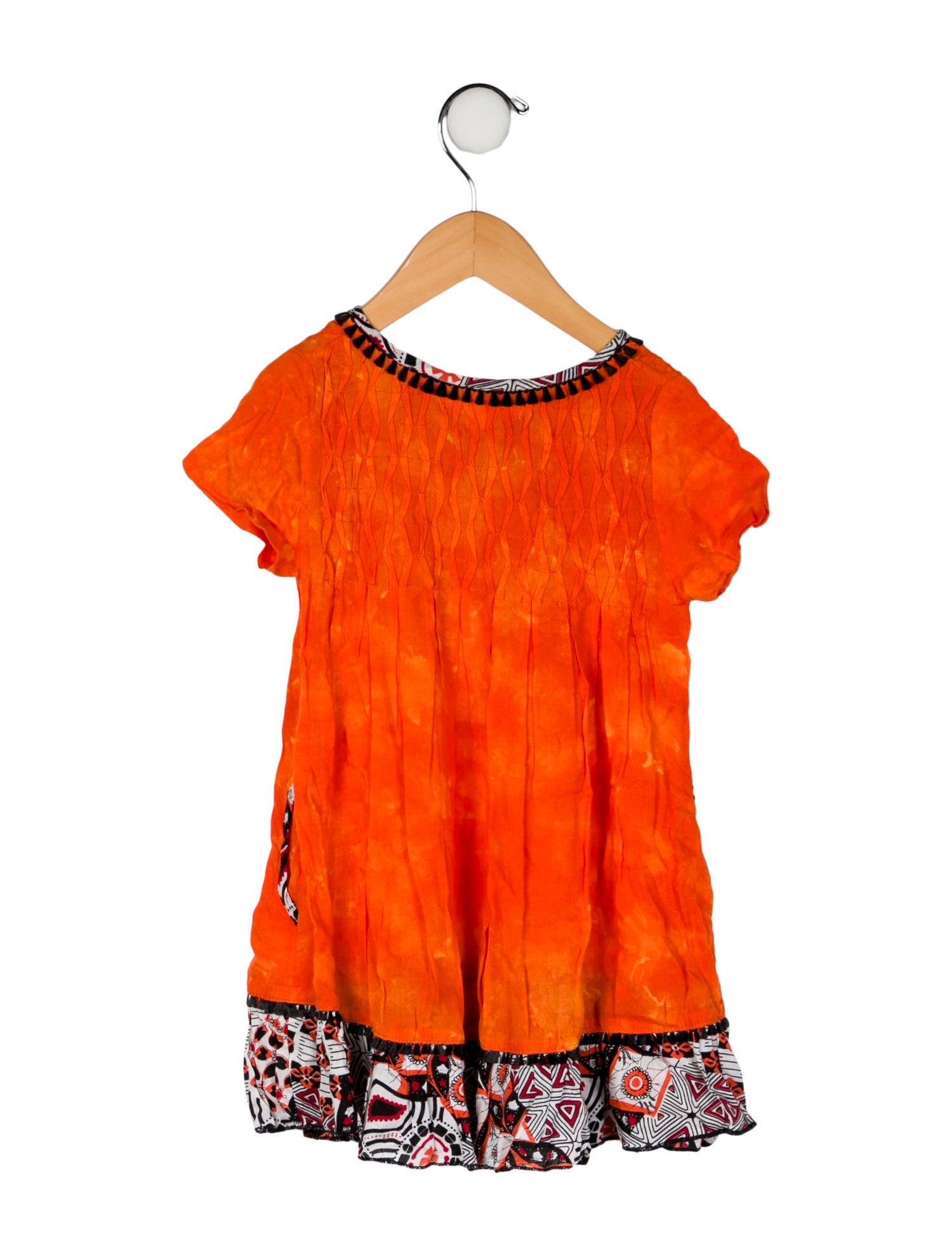 Poupette St Barth Toddler Girls' Pattern Printed Short Sleeve Dress w/Tags