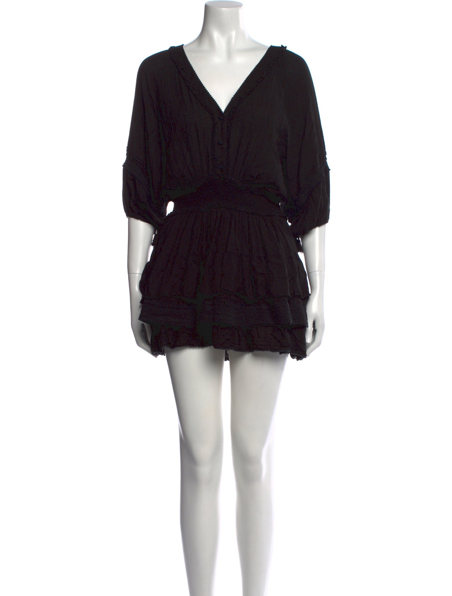 Poupette St Barth V-Neck Mini Dress