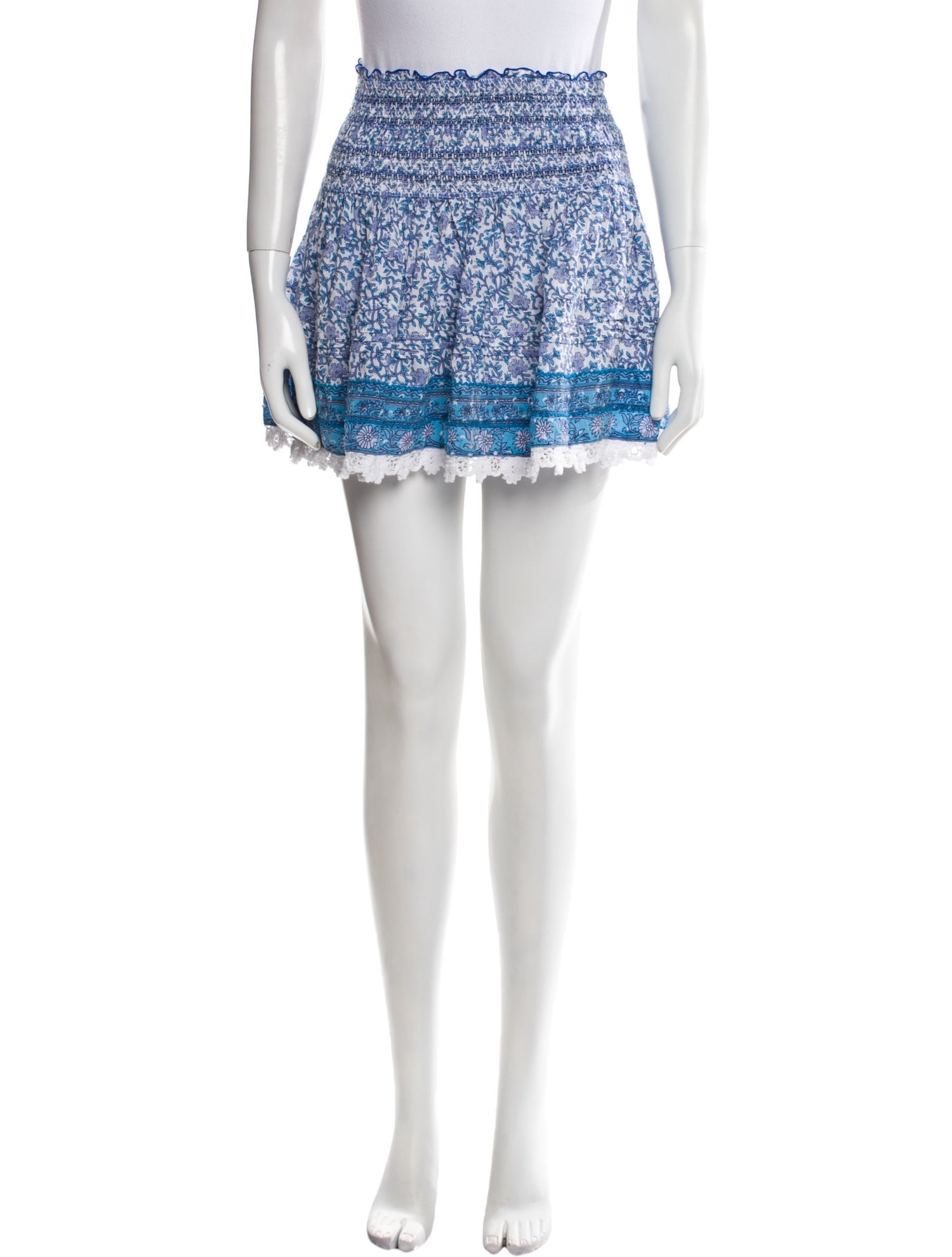 Poupette St Barth Floral Print Mini Skirt