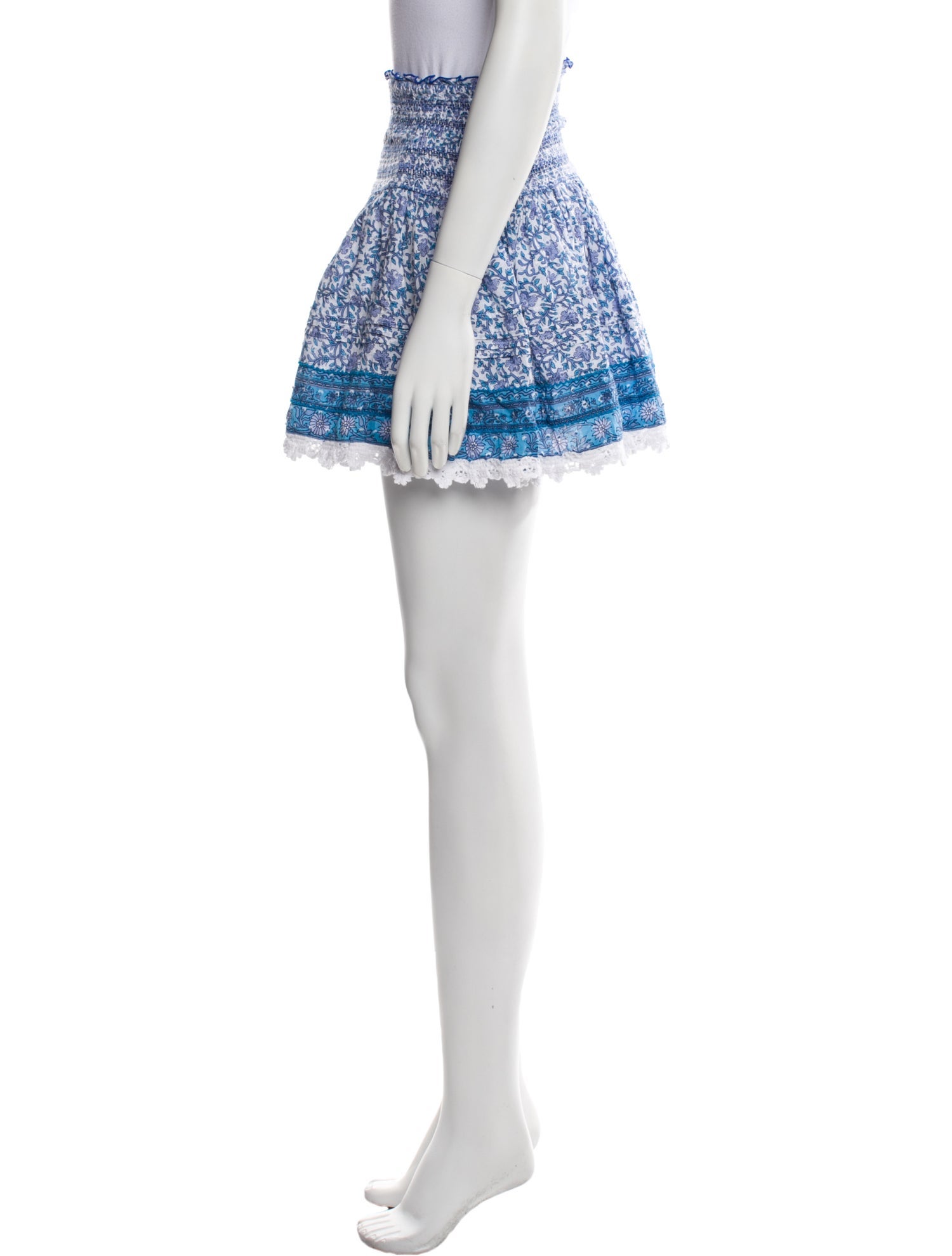 Poupette St Barth Floral Print Mini Skirt