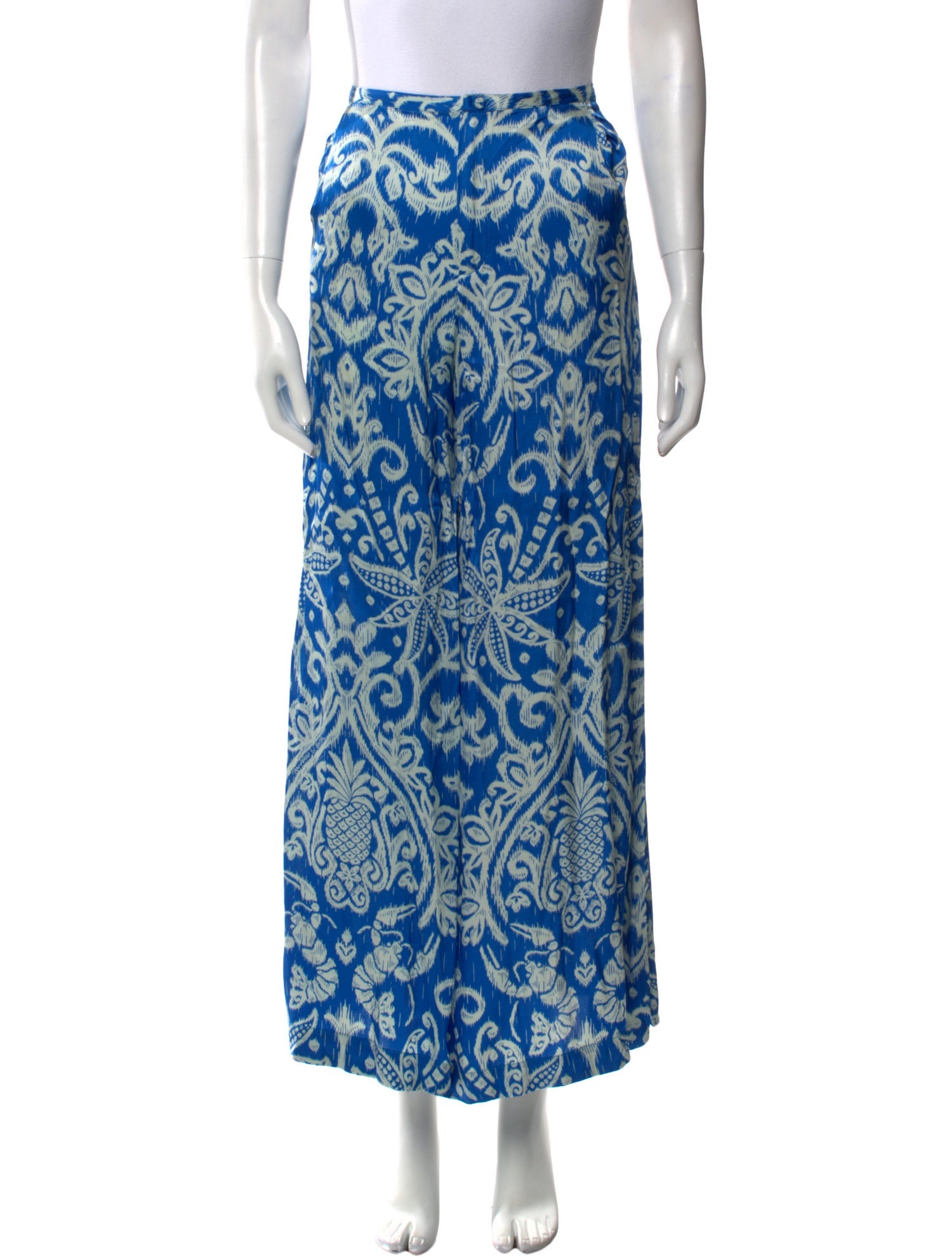 Poupette St Barth Printed Wide Leg Pants