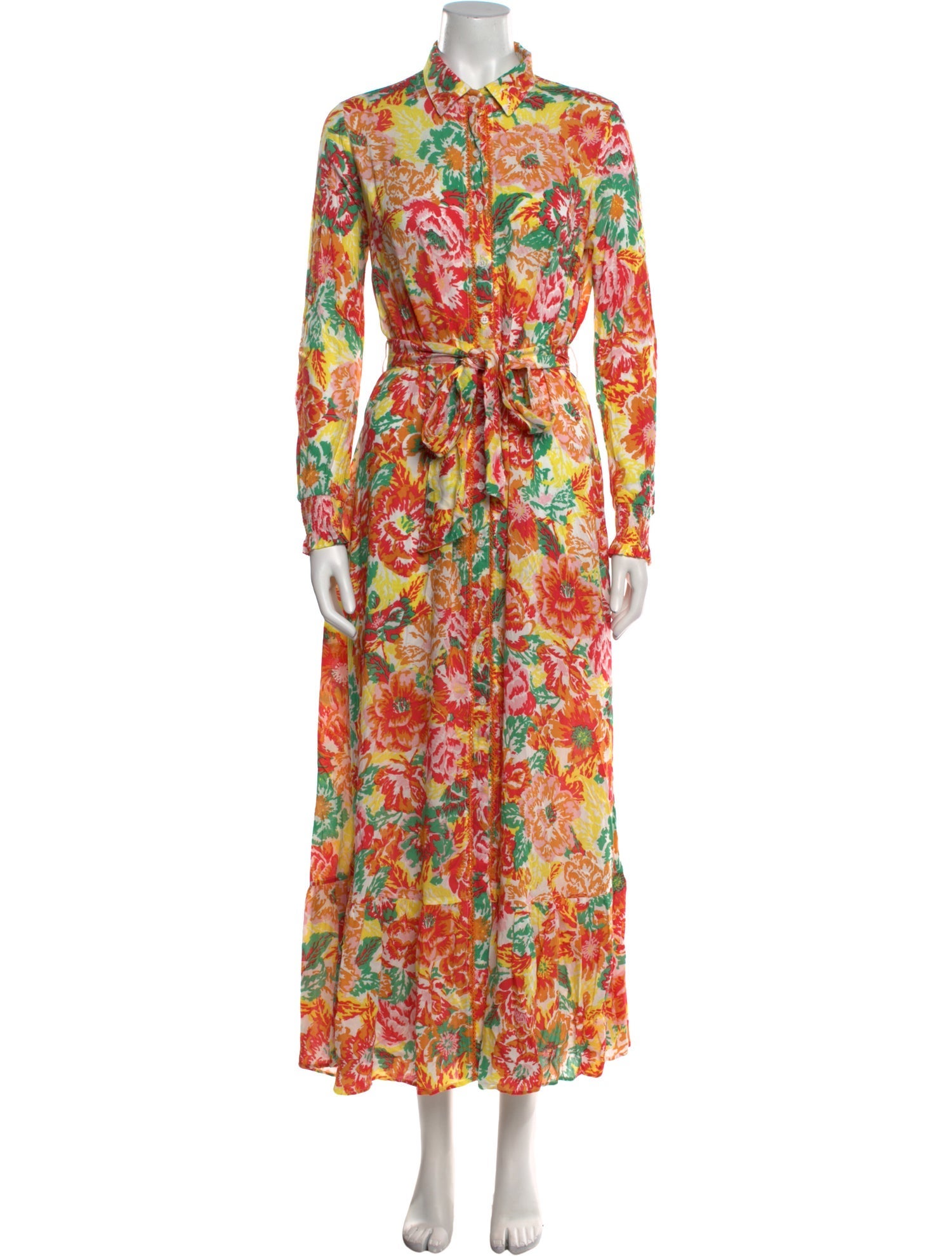 Poupette St Barth Floral Print Long Dress