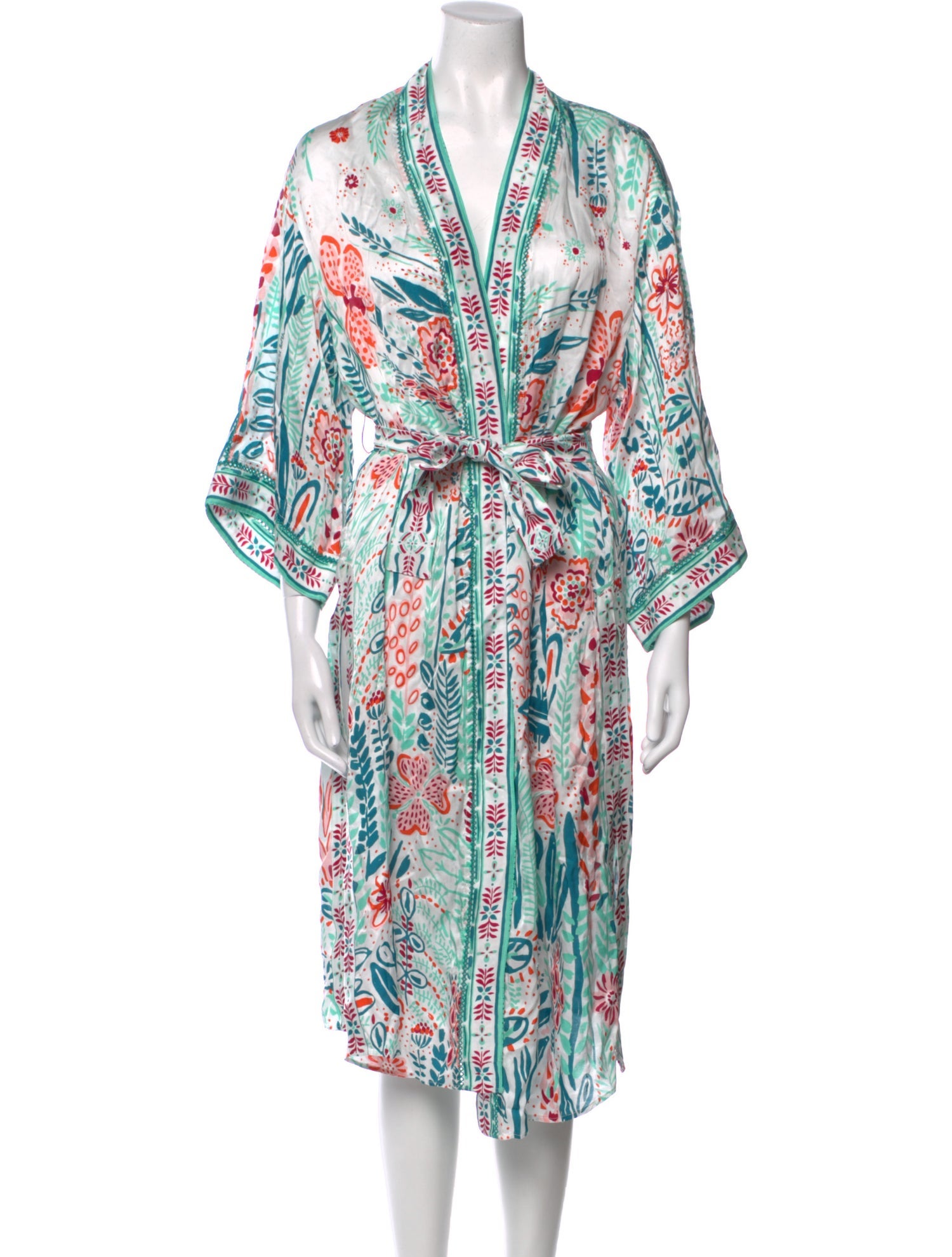 Poupette St Barth Printed Midi Length Dress