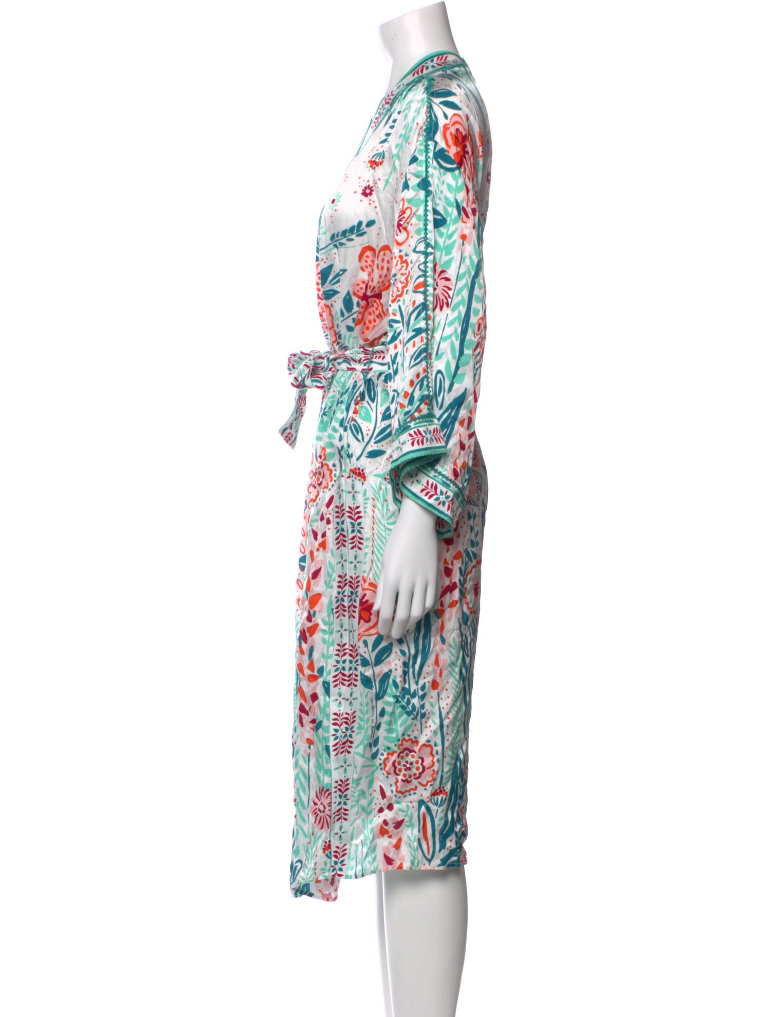 Poupette St Barth Printed Midi Length Dress