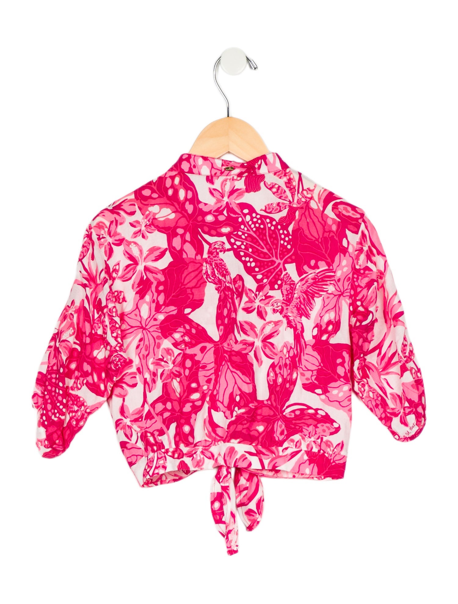 Poupette St Barth Toddler Girls' Print Button-Up Top