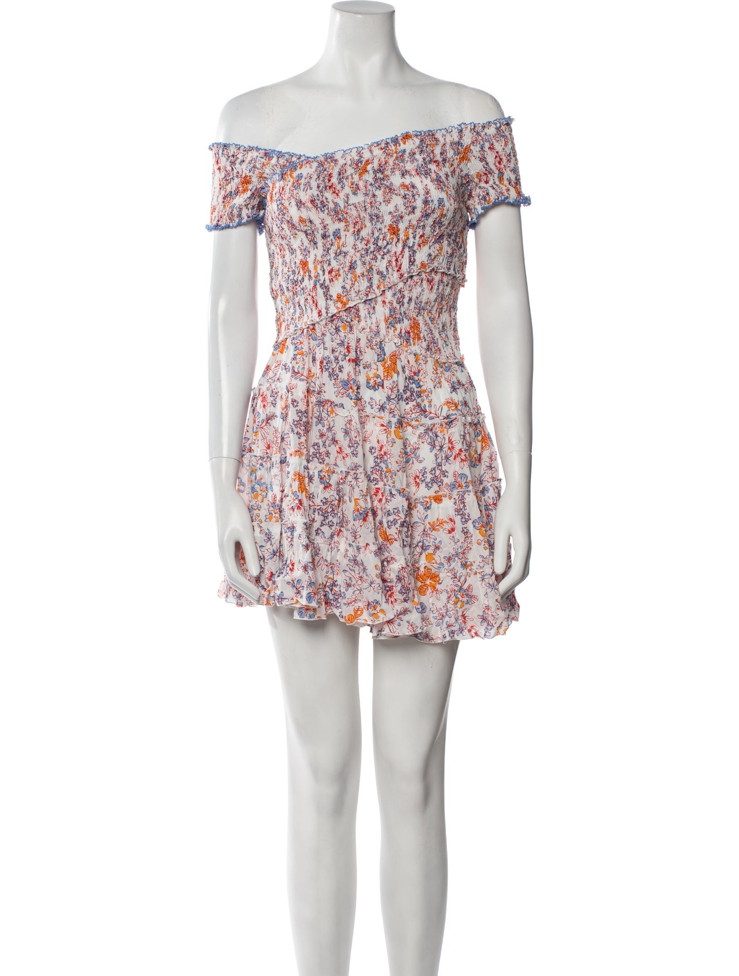 Poupette St Barth Floral Print Mini Dress w/ Tags