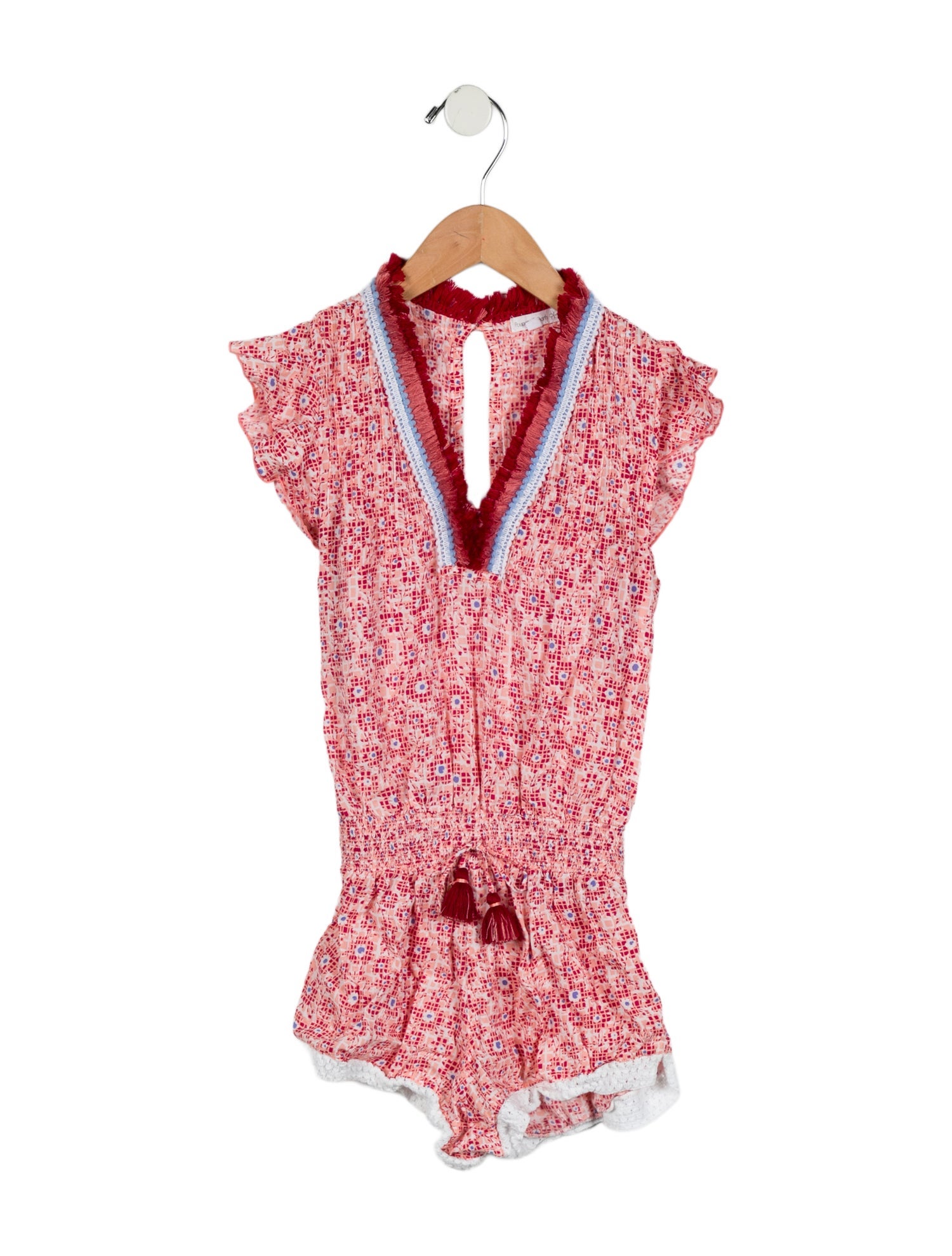 Poupette St Barth Girls' Sleeveless Romper