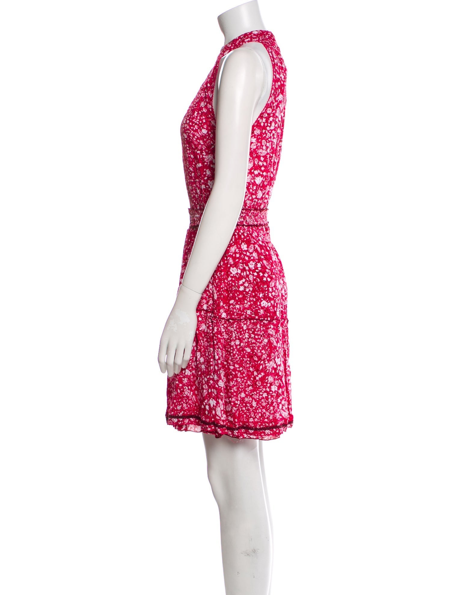 Poupette St Barth Floral Print Mini Dress w/ Tags