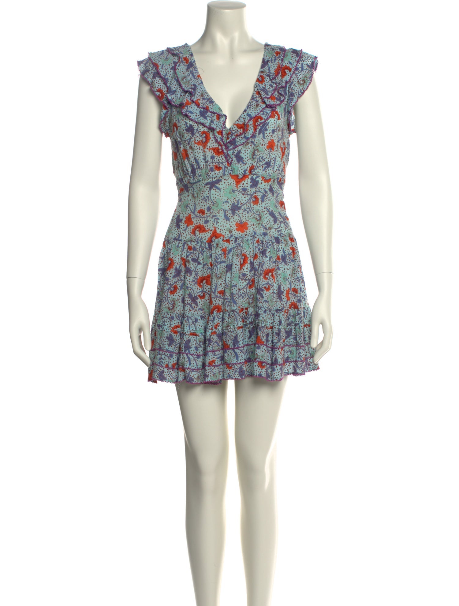 Poupette St Barth Floral Print Mini Dress