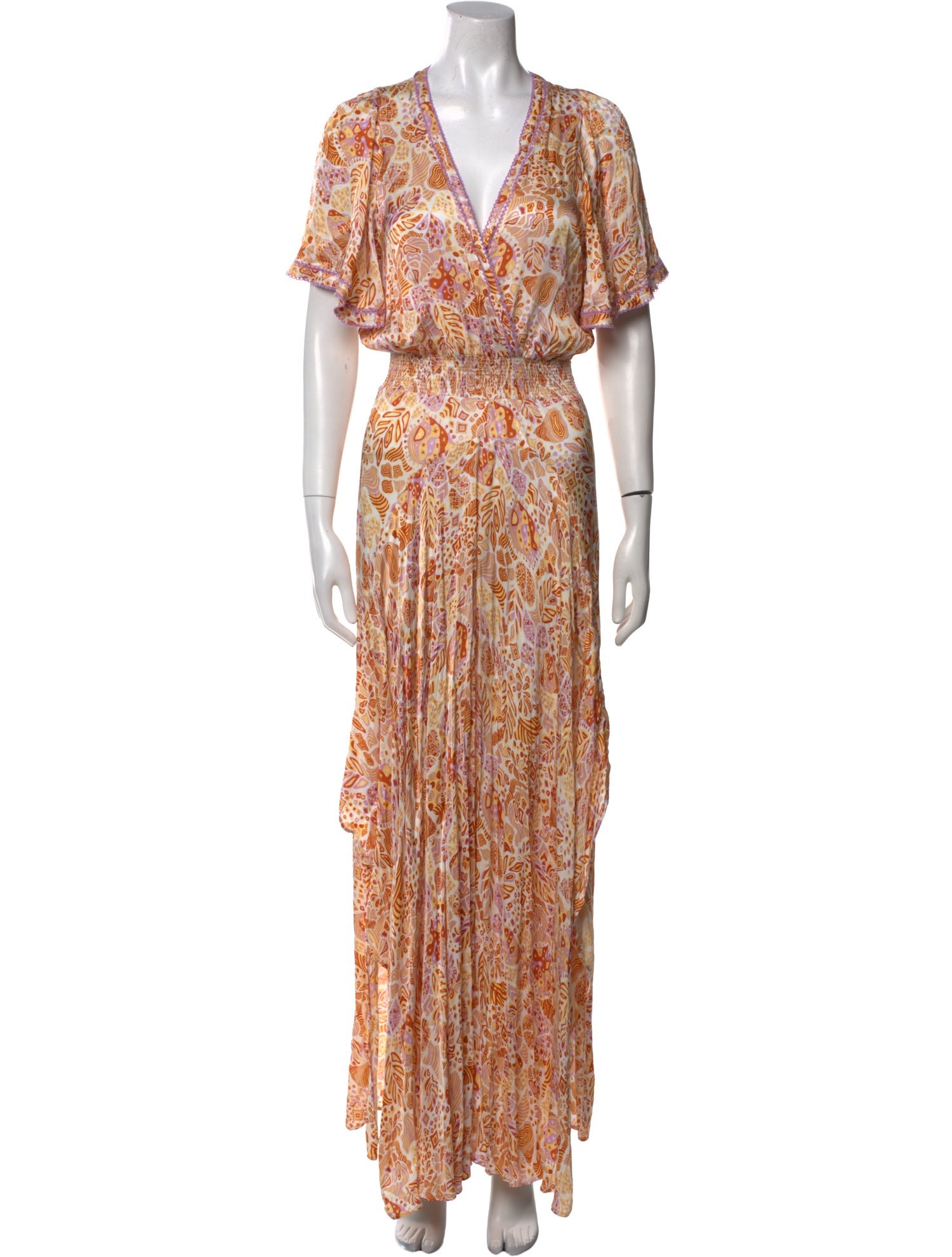 Poupette St Barth Floral Print Long Dress