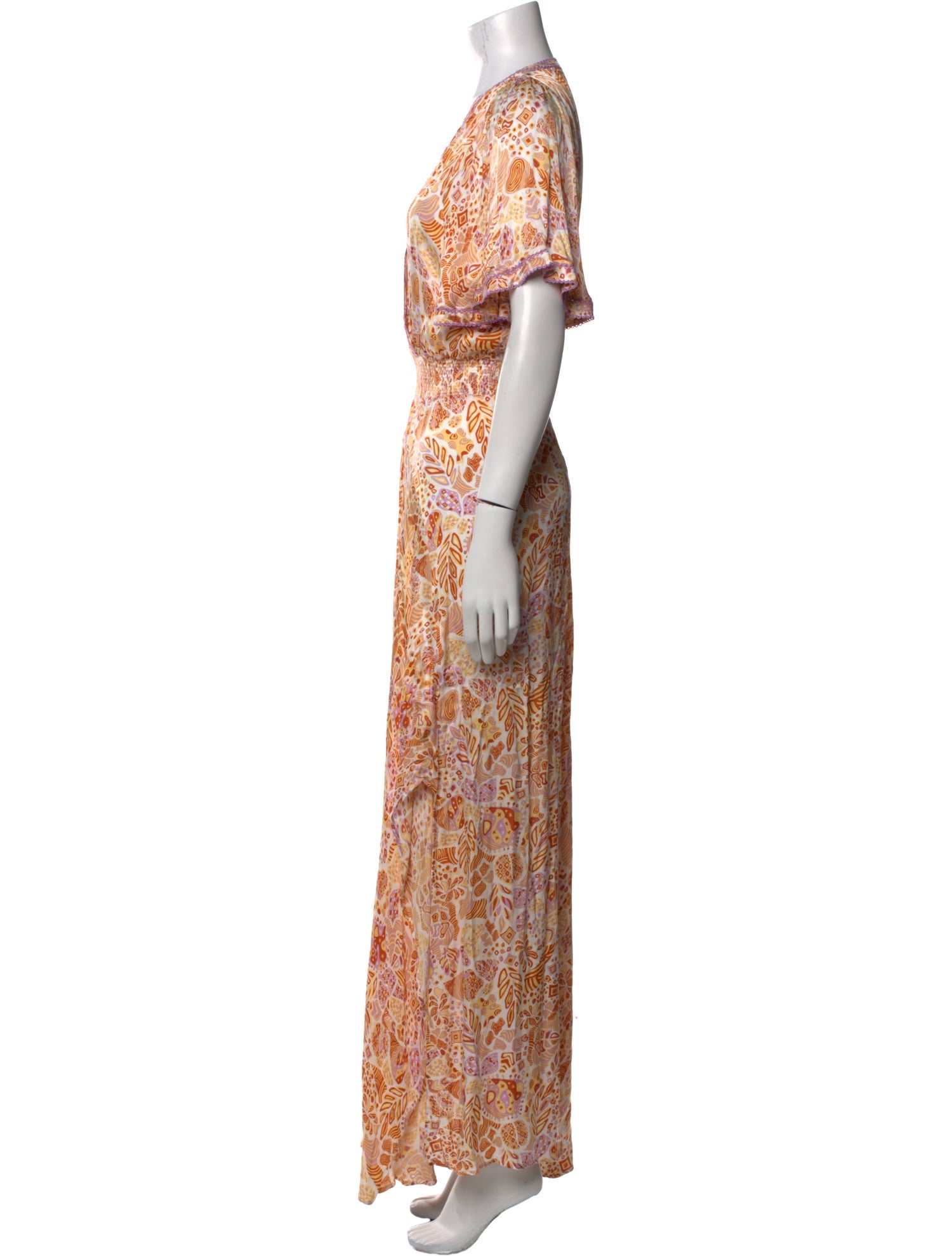 Poupette St Barth Floral Print Long Dress