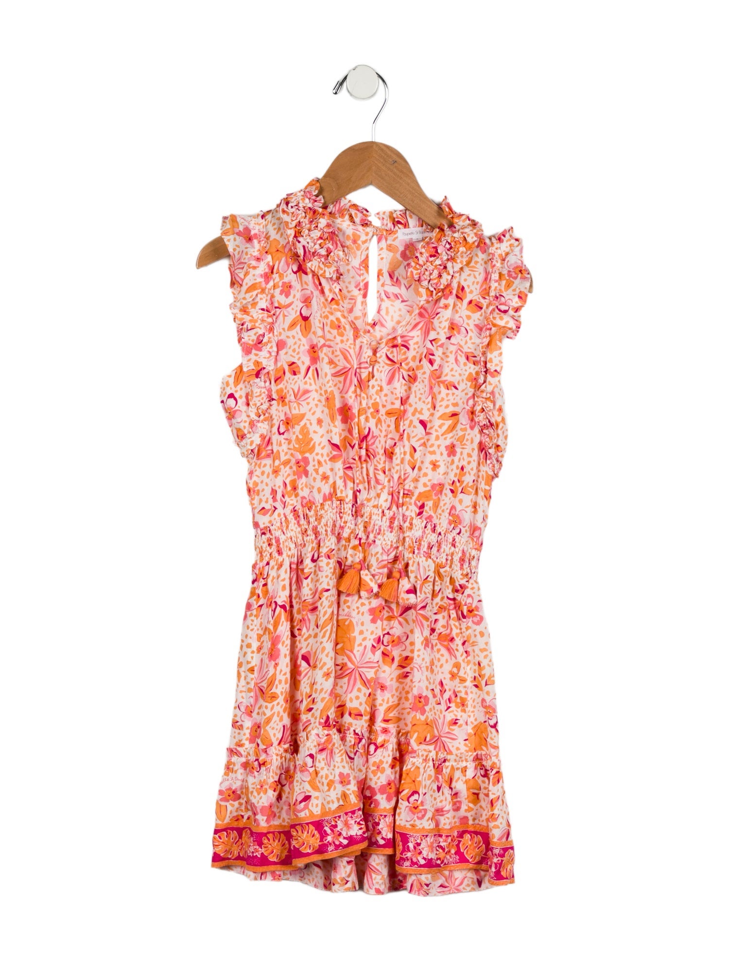 Poupette St Barth Girls' Sleeveless Floral Print Dress