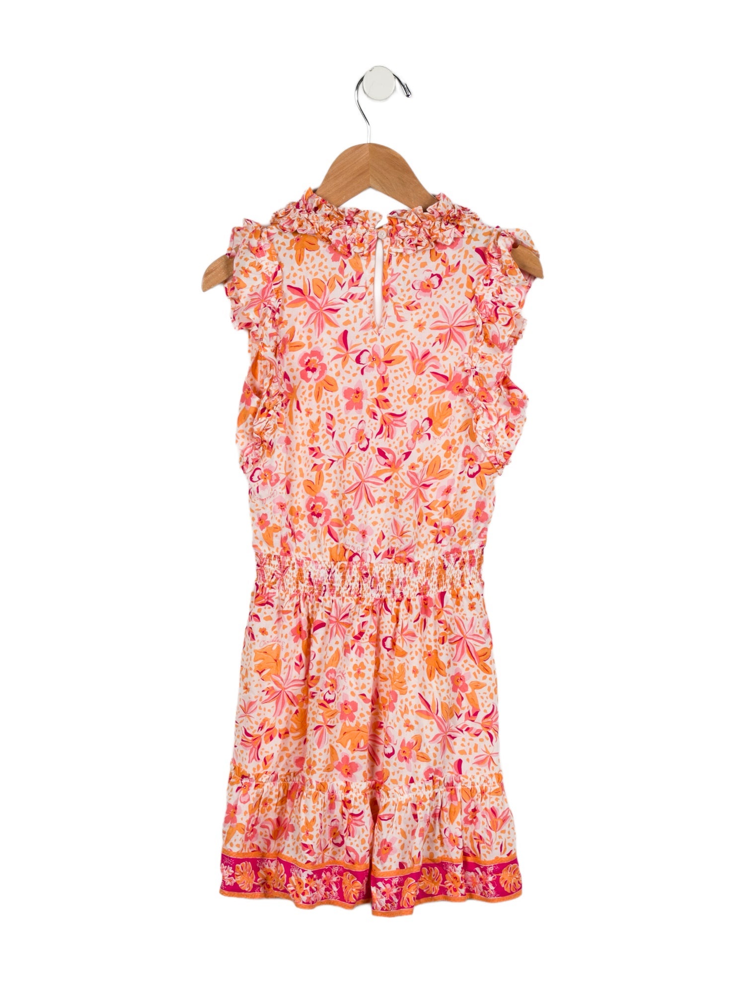 Poupette St Barth Girls' Sleeveless Floral Print Dress