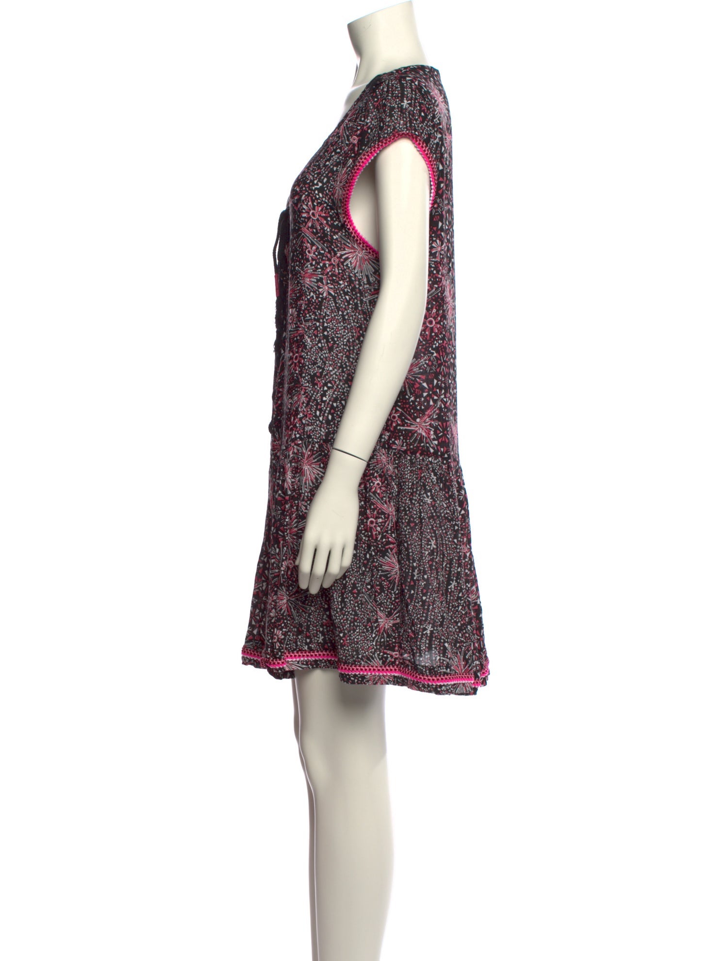 Poupette St Barth Printed Mini Dress w/ Tags