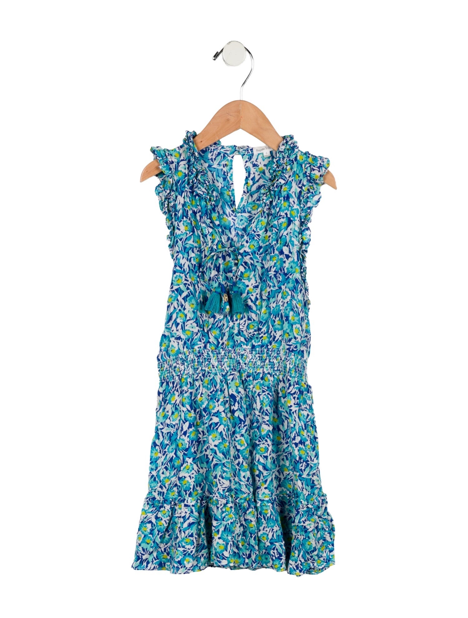 Poupette St Barth Girls' Sleeveless Floral Print Dress