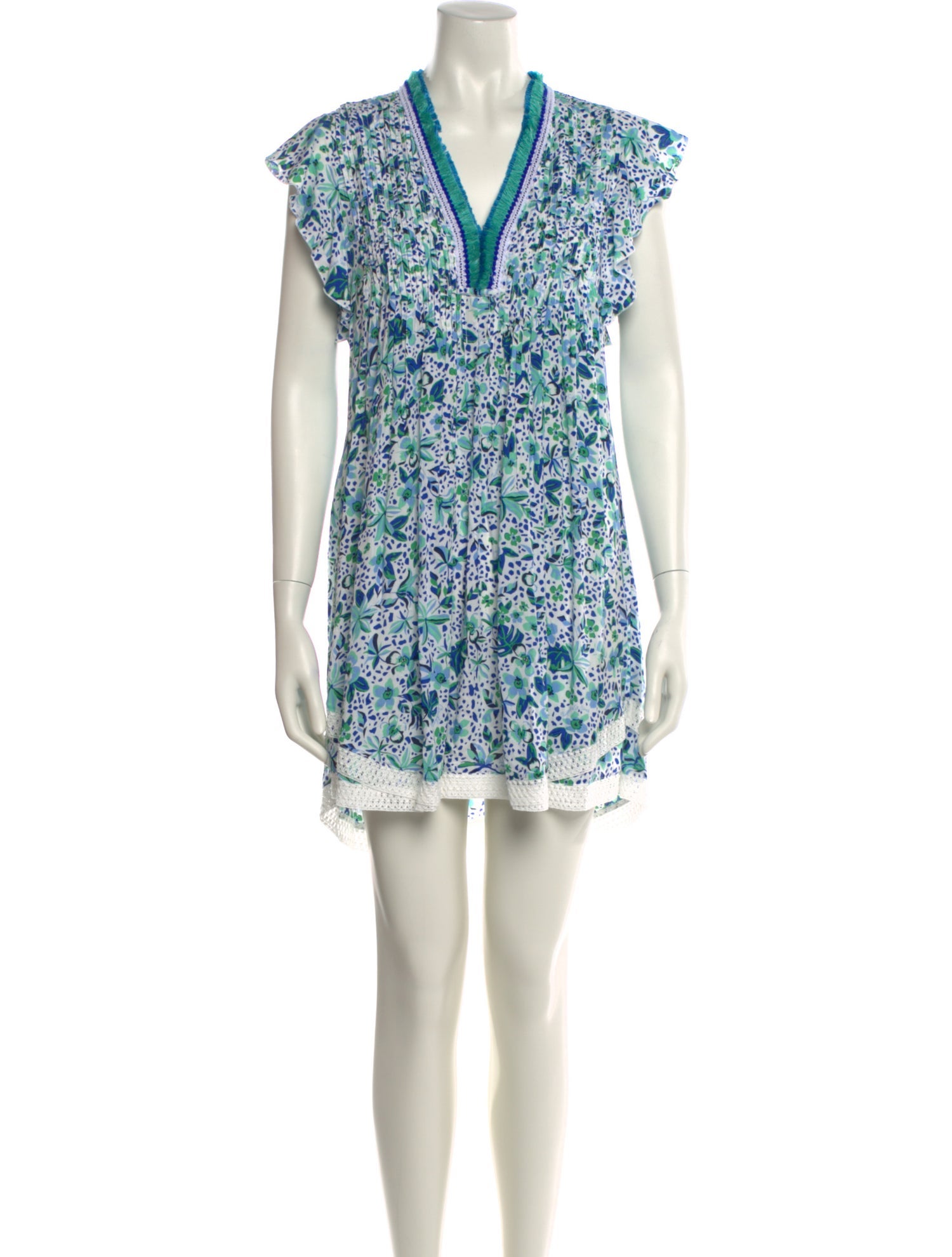 Poupette St Barth Printed Mini Dress w/ Tags