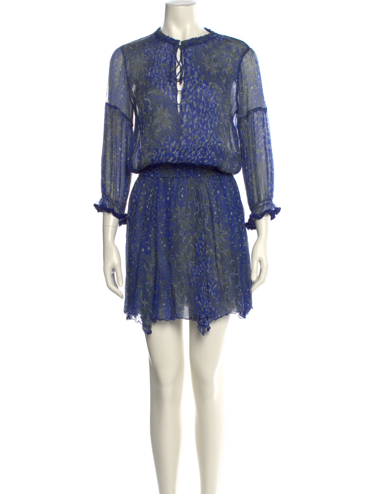 Poupette St Barth Silk Knee-Length Dress