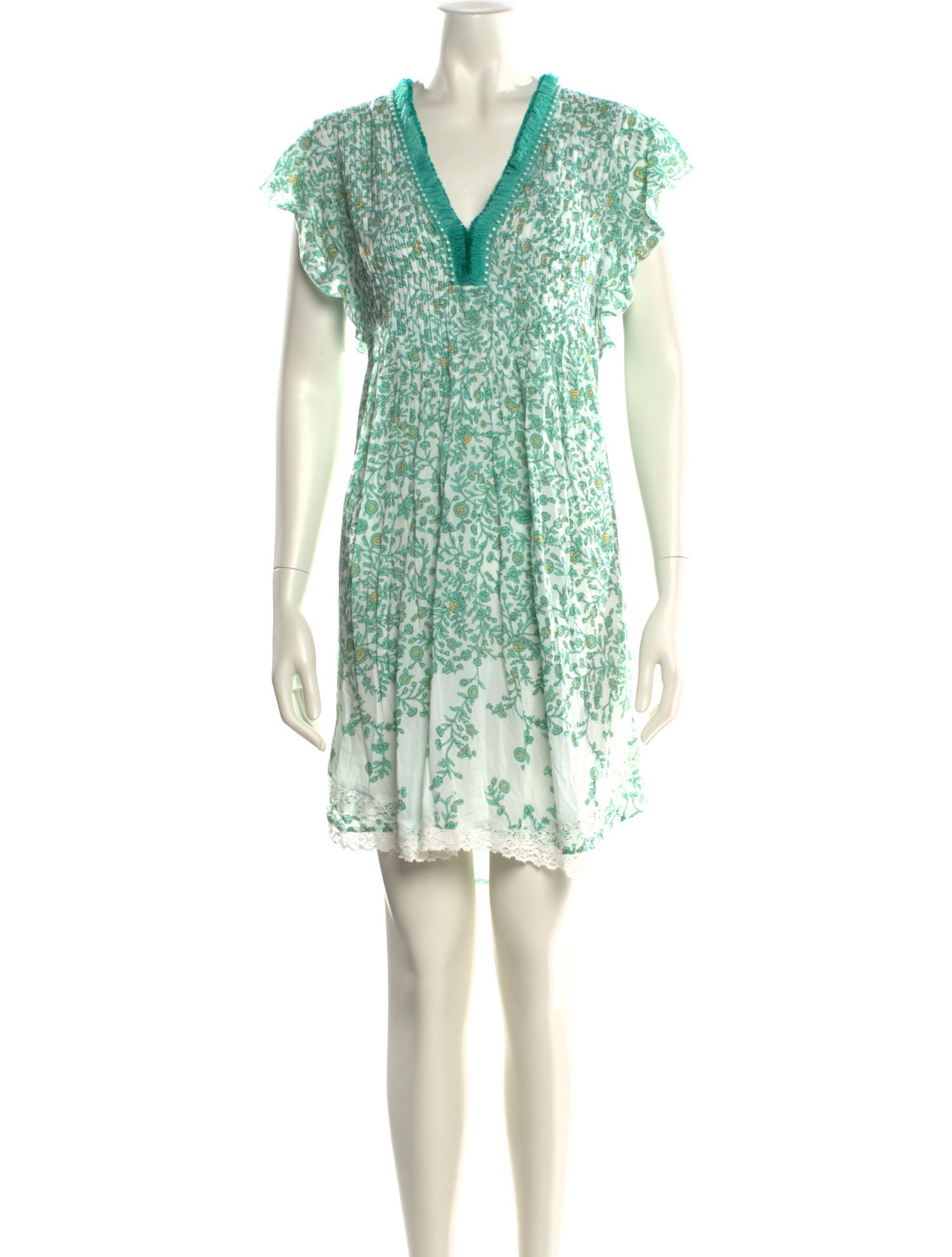Poupette St Barth Floral Print Knee-Length Dress