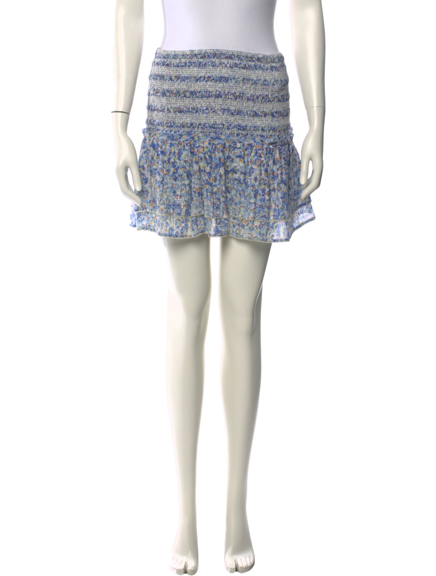 Poupette St Barth Striped Mini Skirt