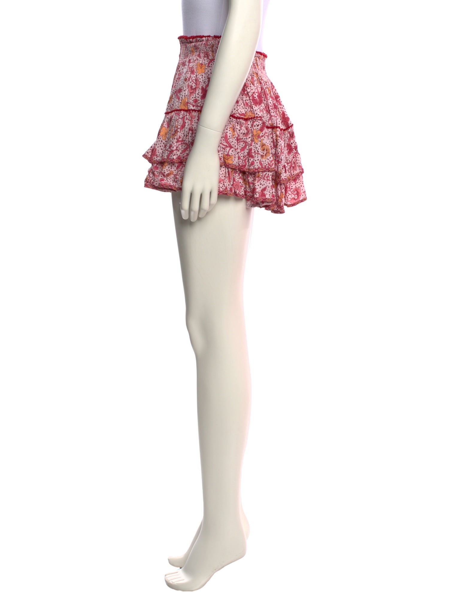 Poupette St Barth Floral Print Mini Skirt