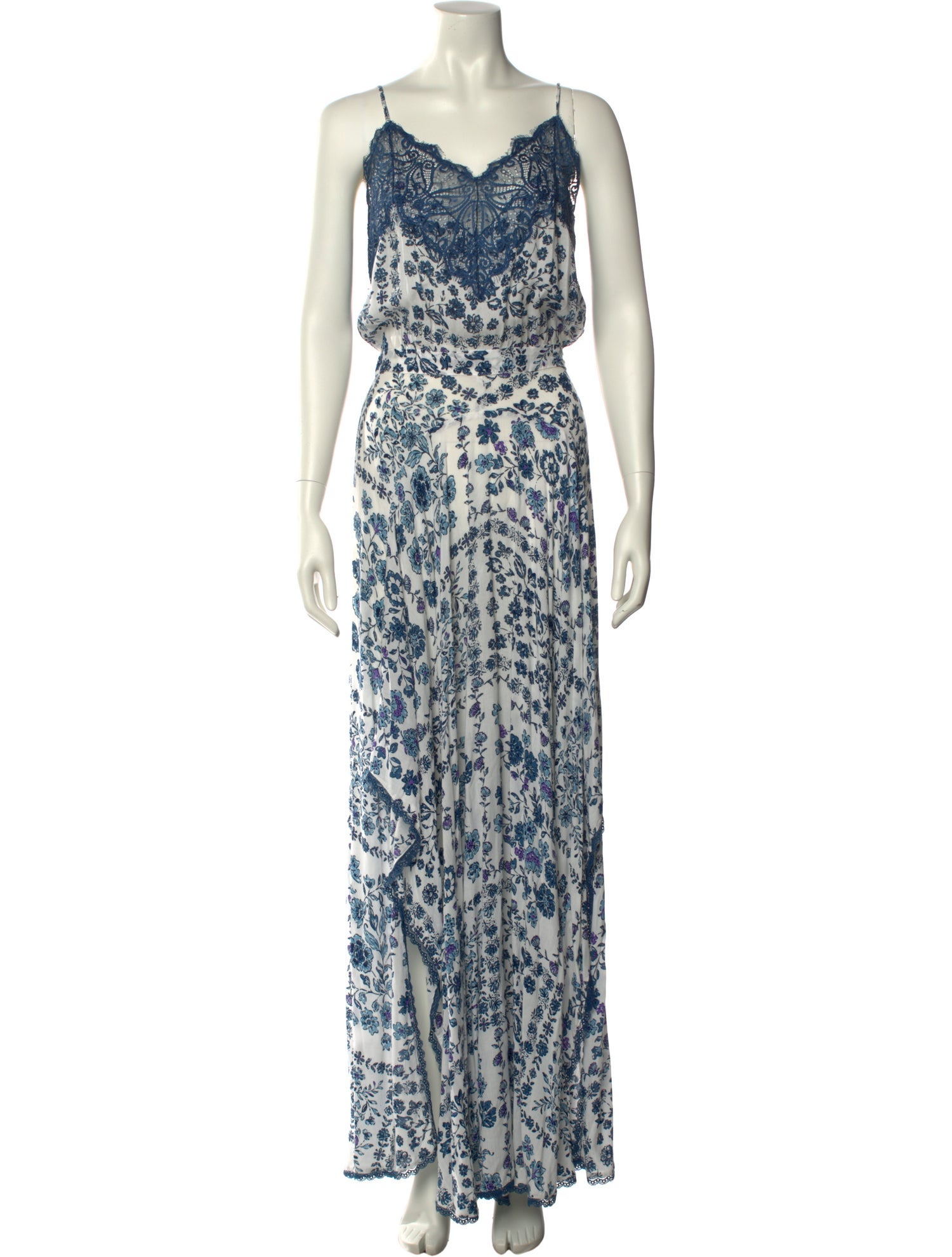 Poupette St Barth Floral Print Long Dress