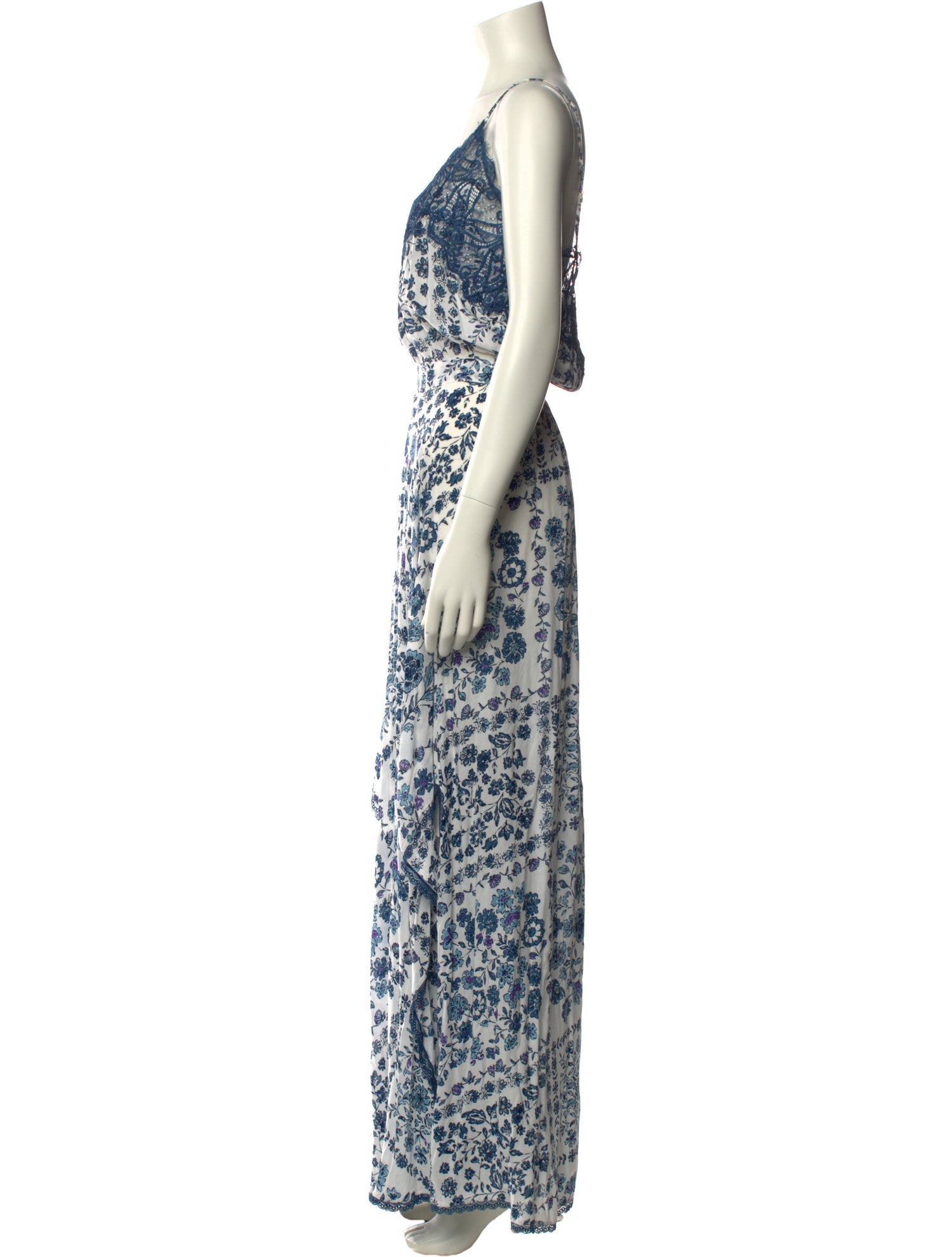 Poupette St Barth Floral Print Long Dress