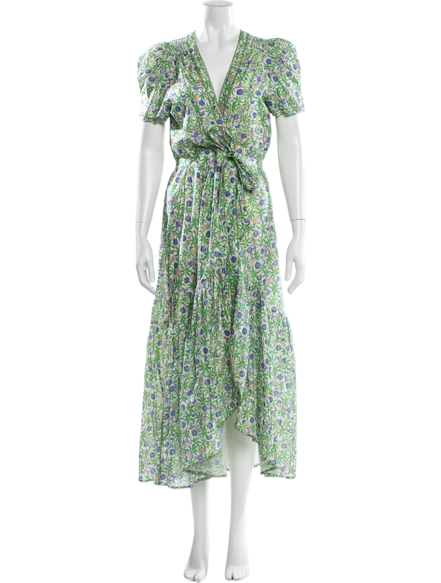 Poupette St Barth Floral Print Long Dress w/ Tags