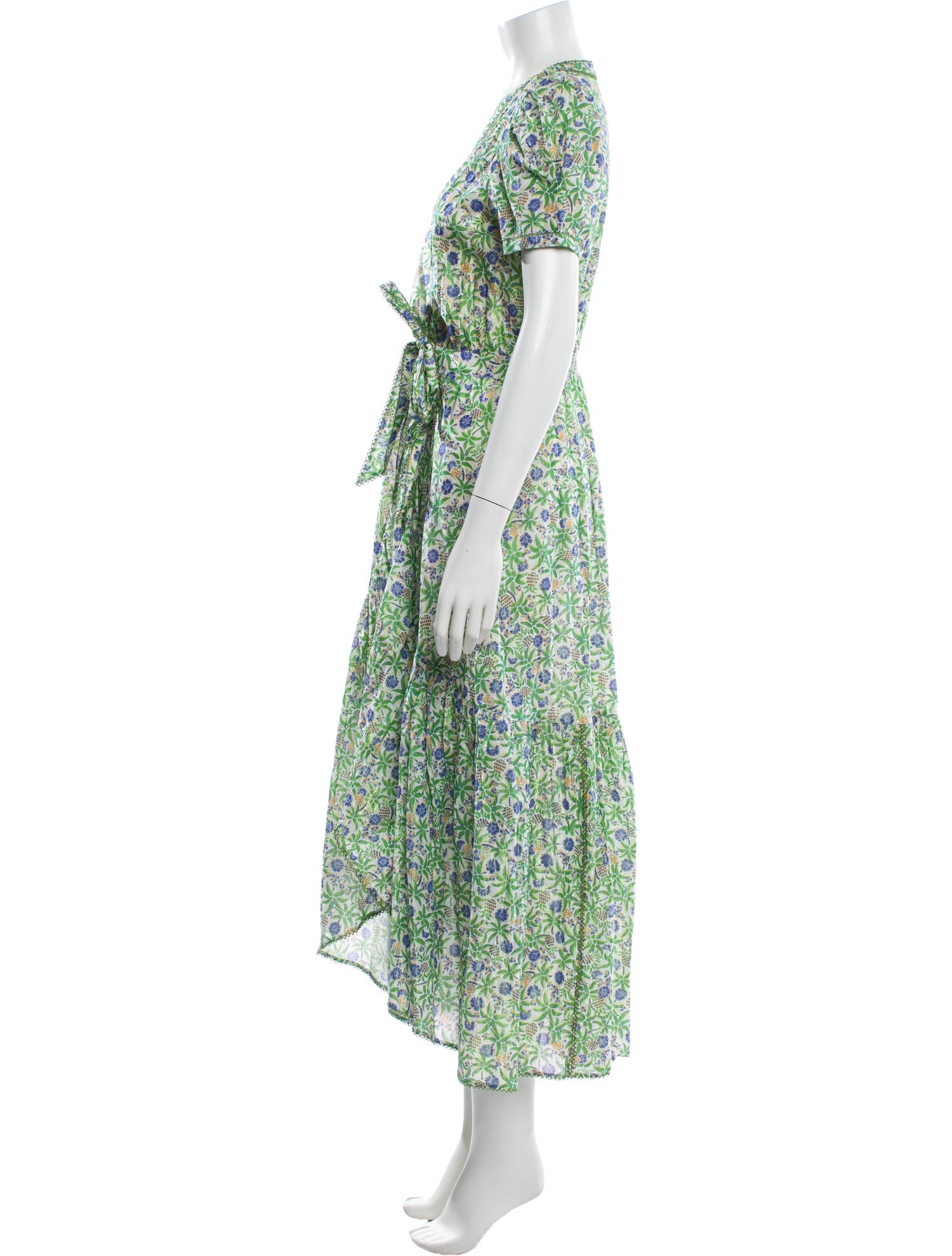 Poupette St Barth Floral Print Long Dress w/ Tags