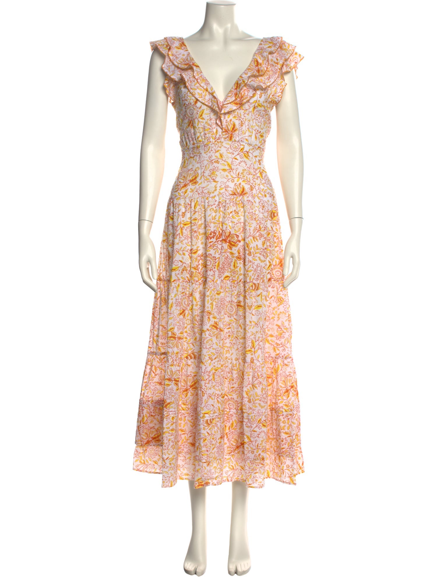 Poupette St Barth Floral Print Long Dress