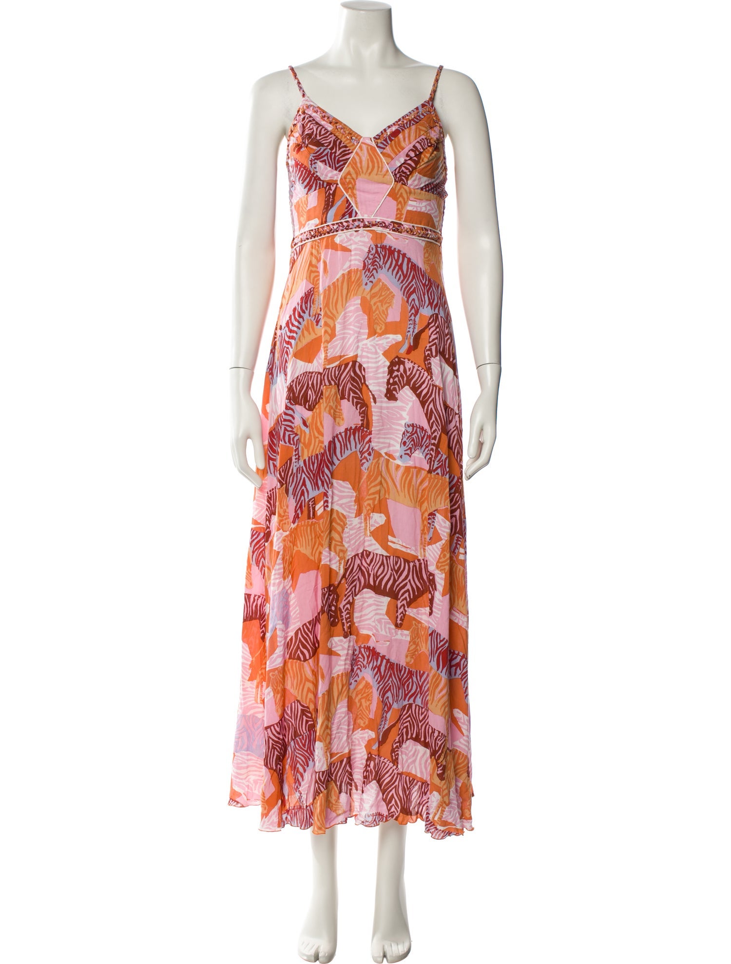 Poupette St Barth Printed Long Dress