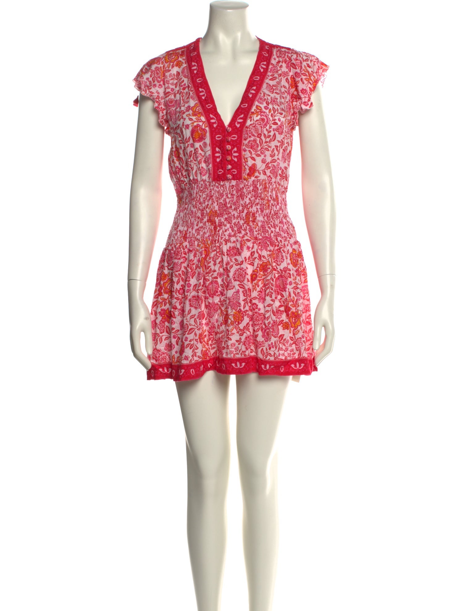 Poupette St Barth Floral Print Mini Dress