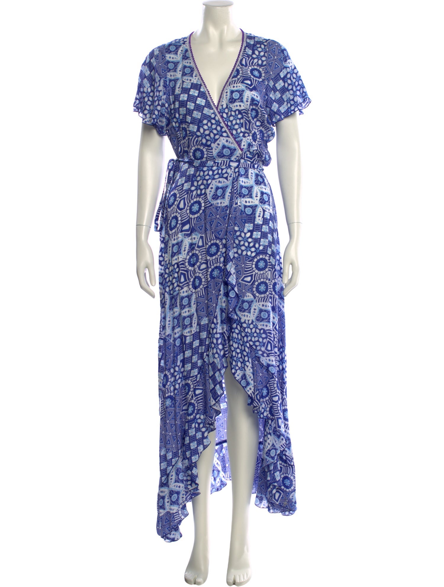 Poupette St Barth Printed Long Dress