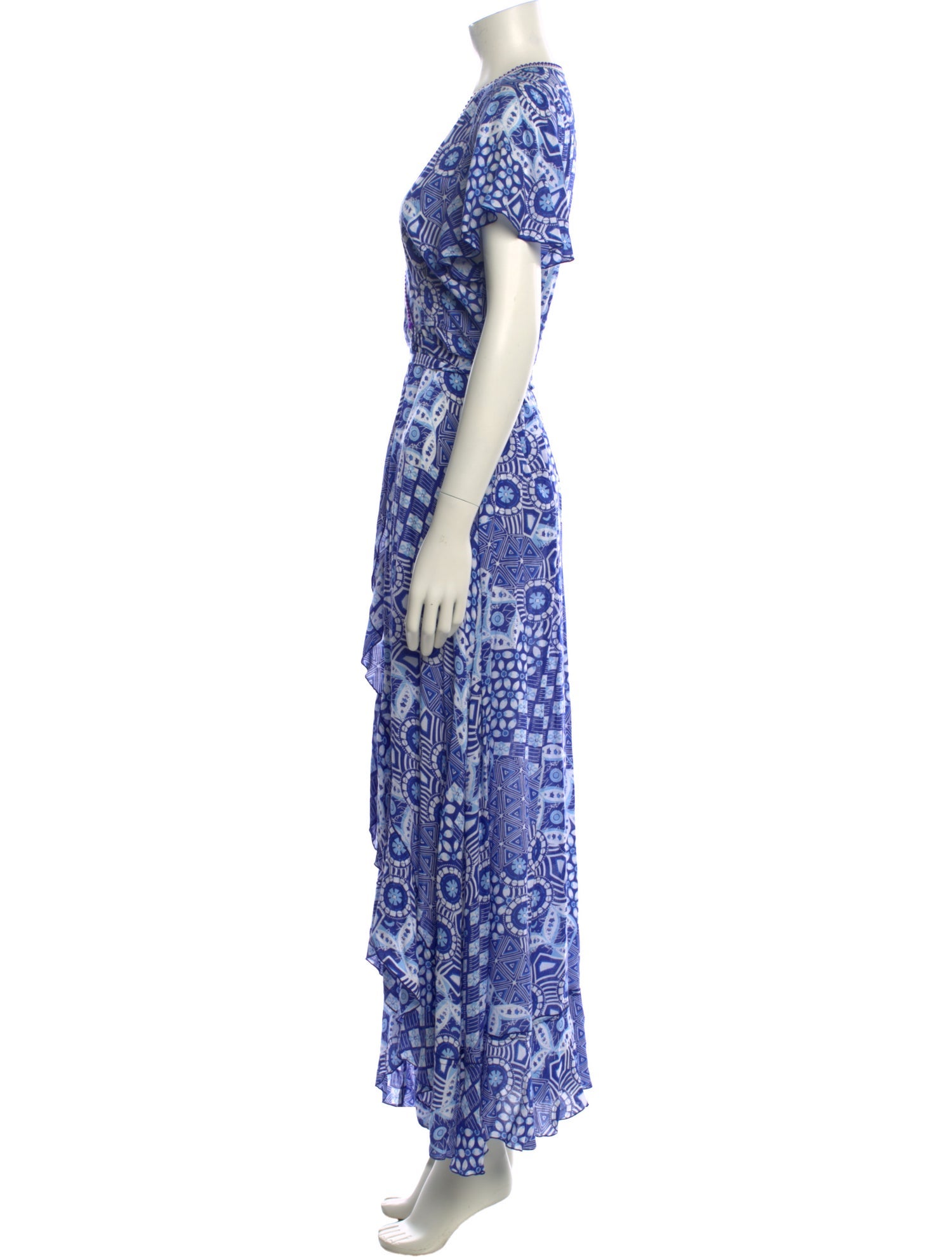 Poupette St Barth Printed Long Dress