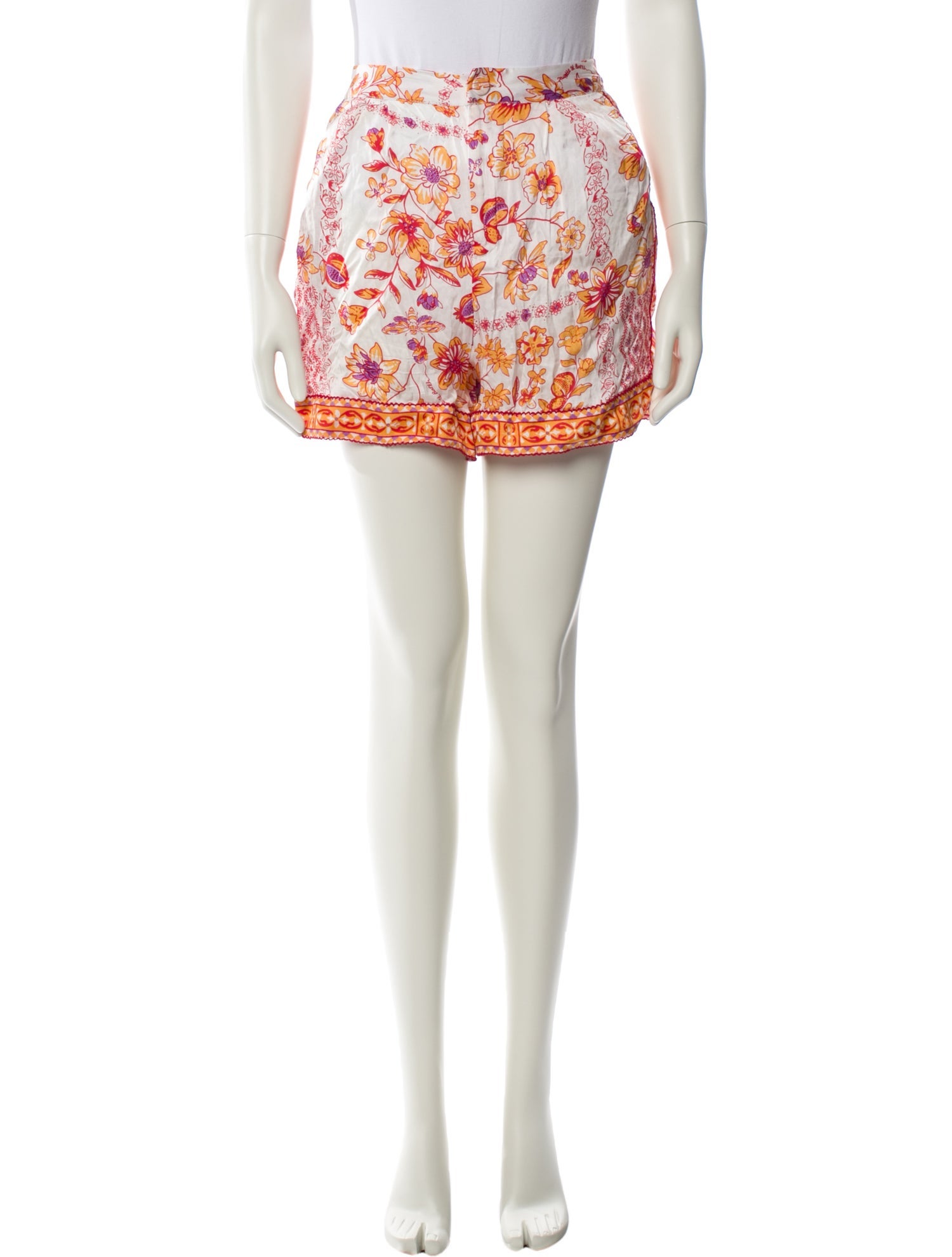 Poupette St Barth Floral Print Mini Shorts