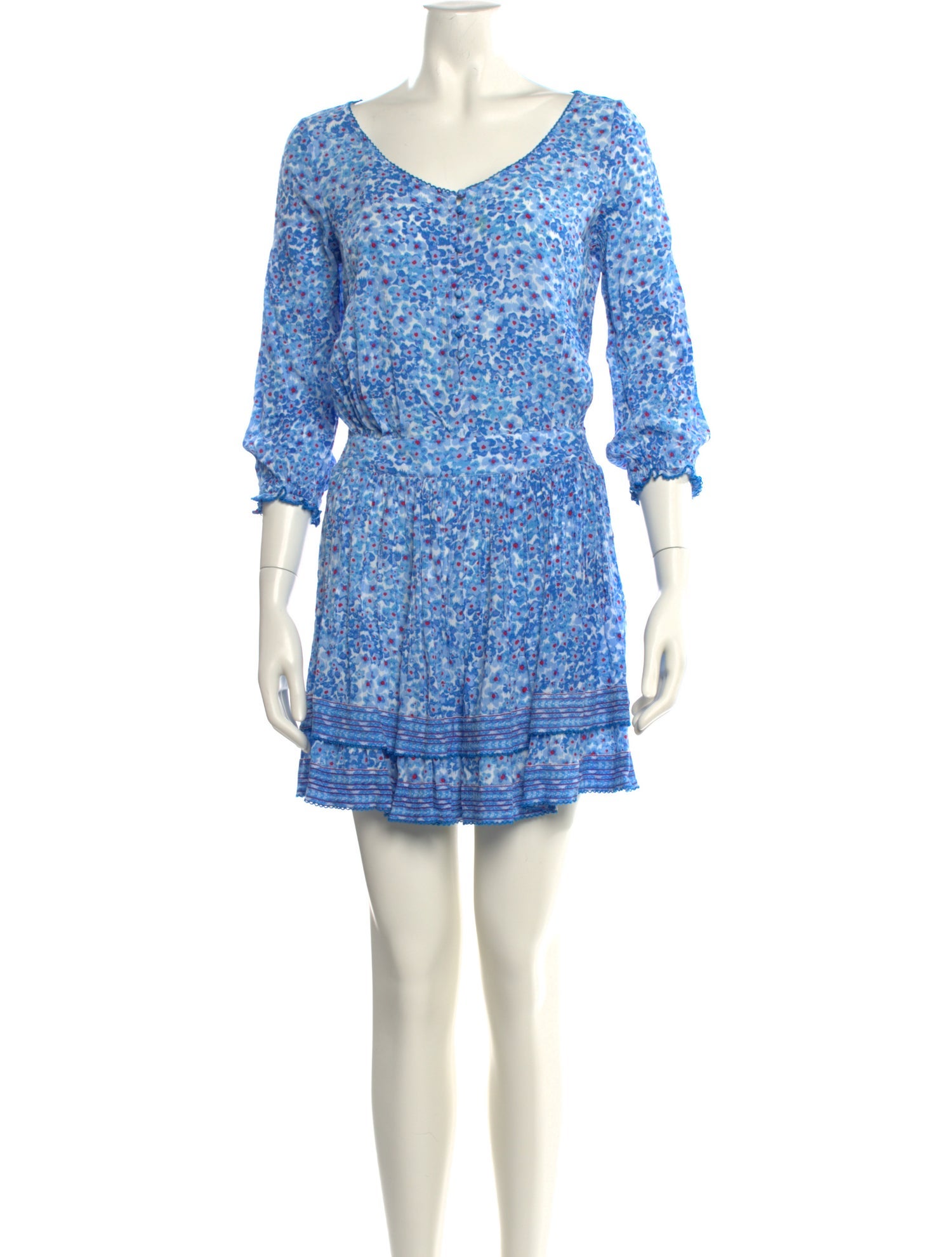 Poupette St Barth Floral Print Mini Dress