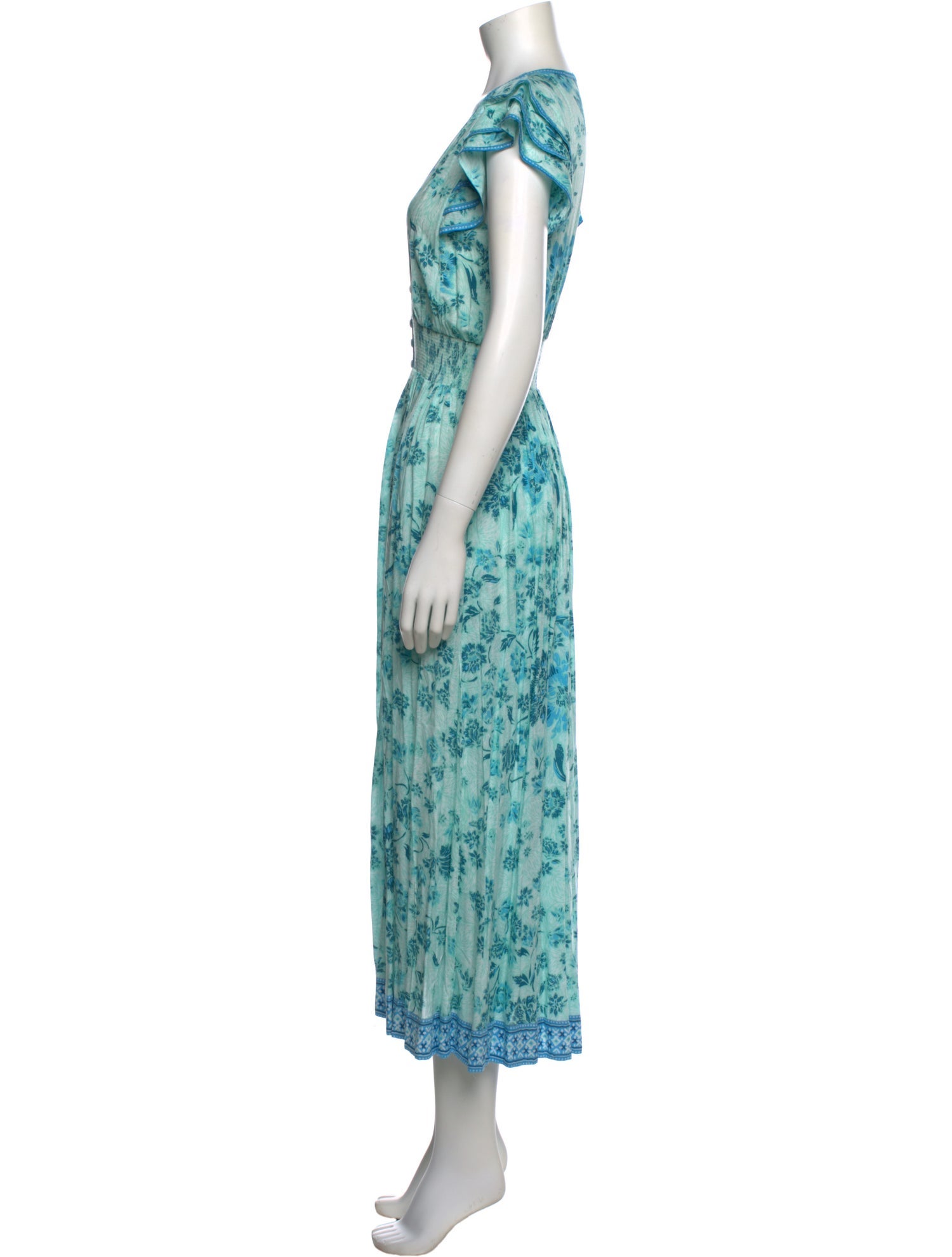 Poupette St Barth Floral Print Long Dress