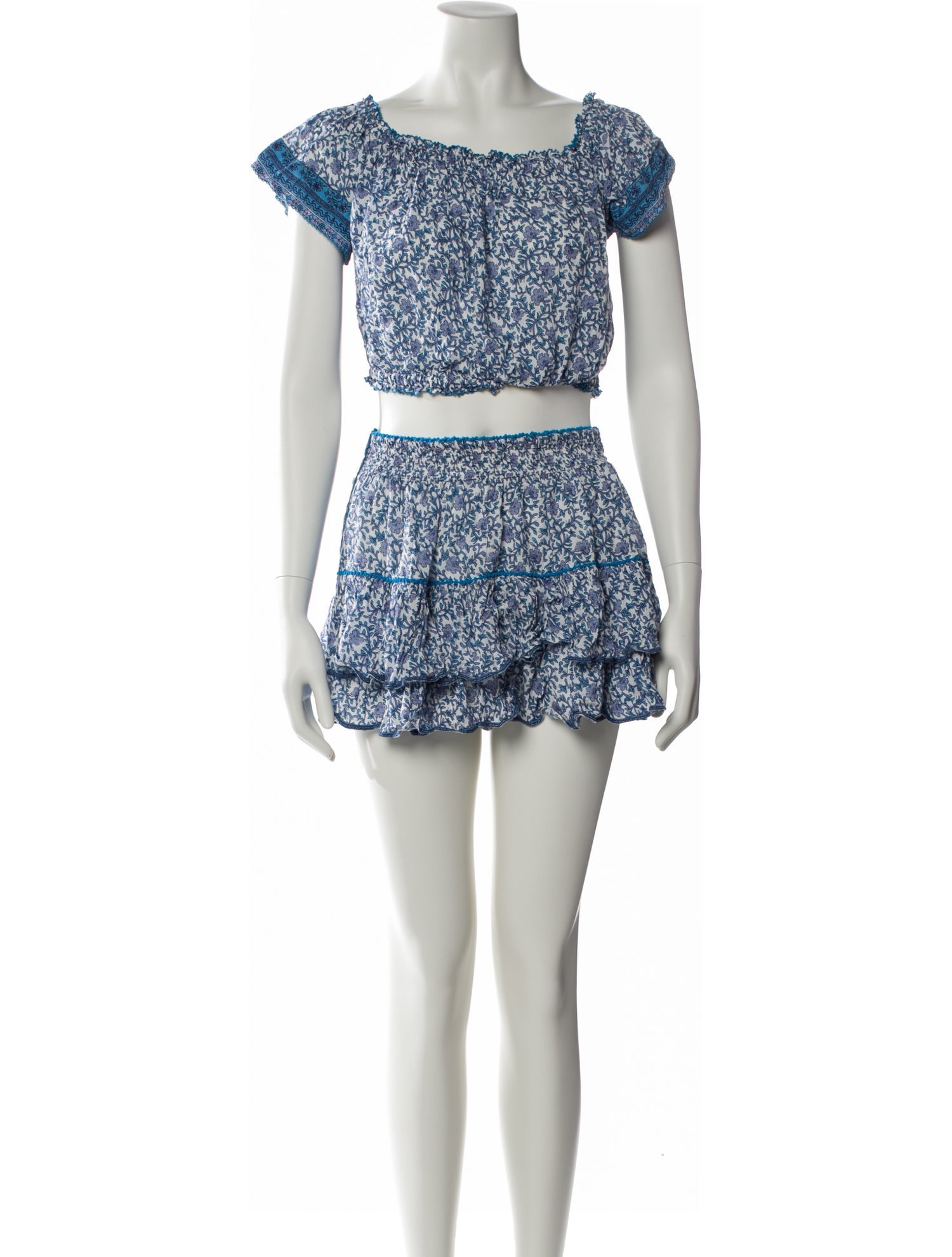 Poupette St Barth Floral Print Skirt Set