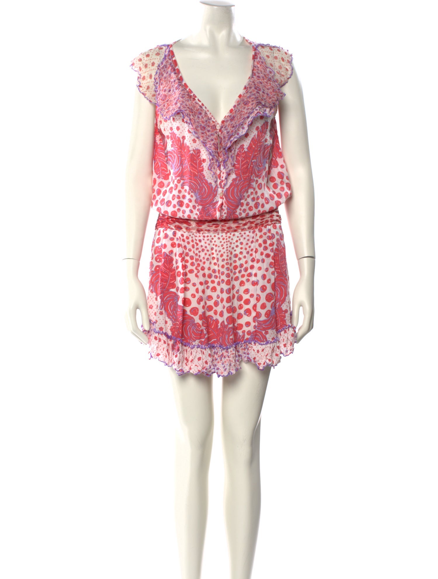 Poupette St Barth Printed Mini Dress