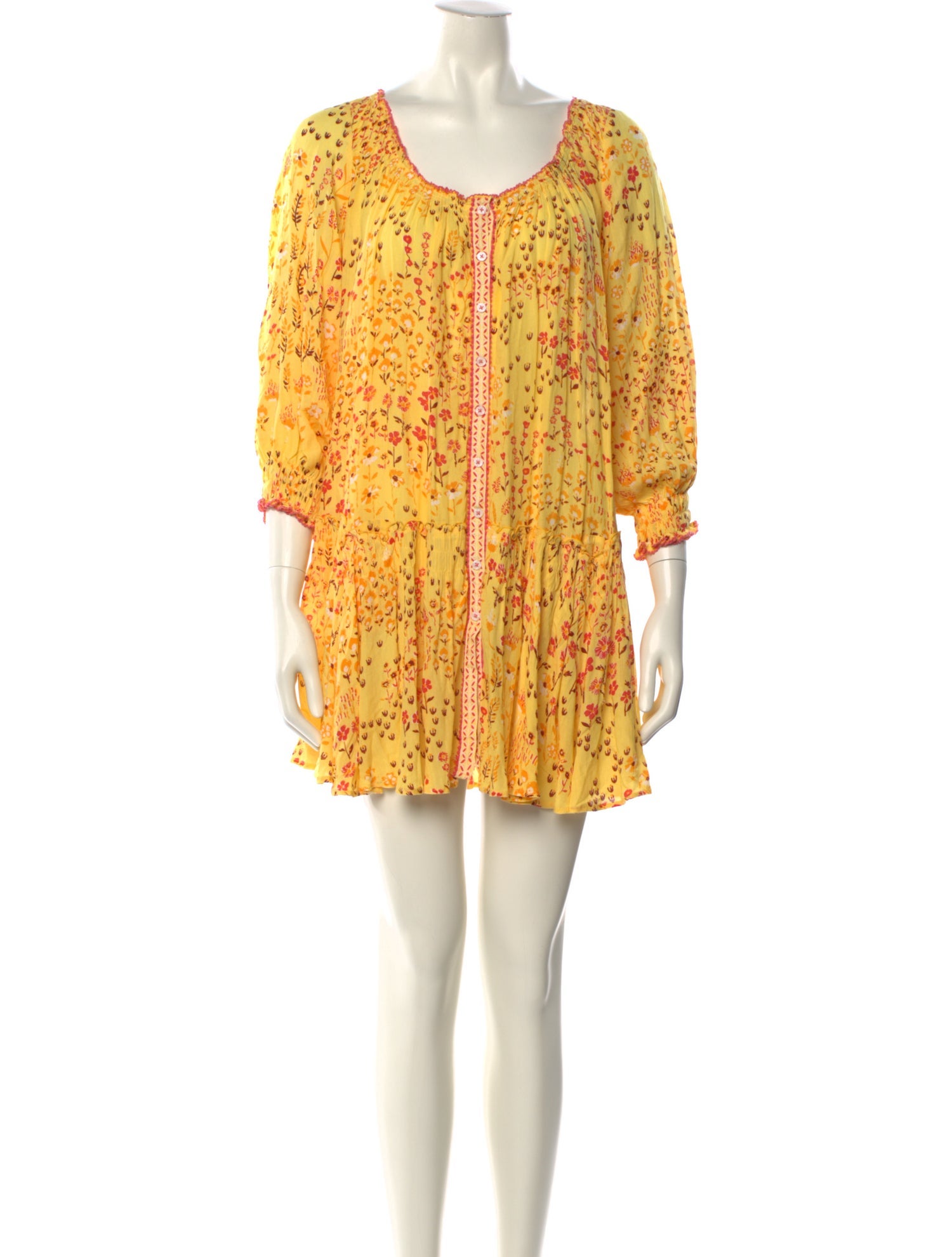 Poupette St Barth Floral Print Mini Dress